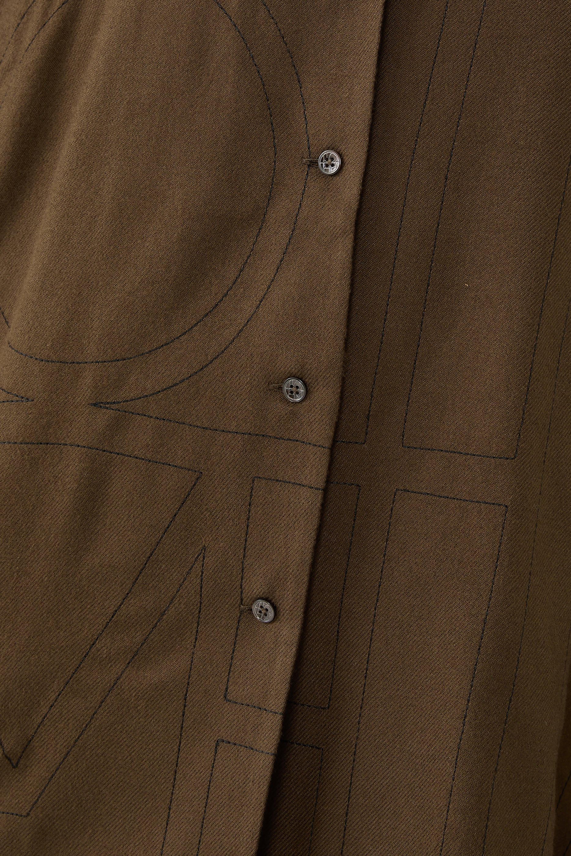 Monogram Flannel PJ Top