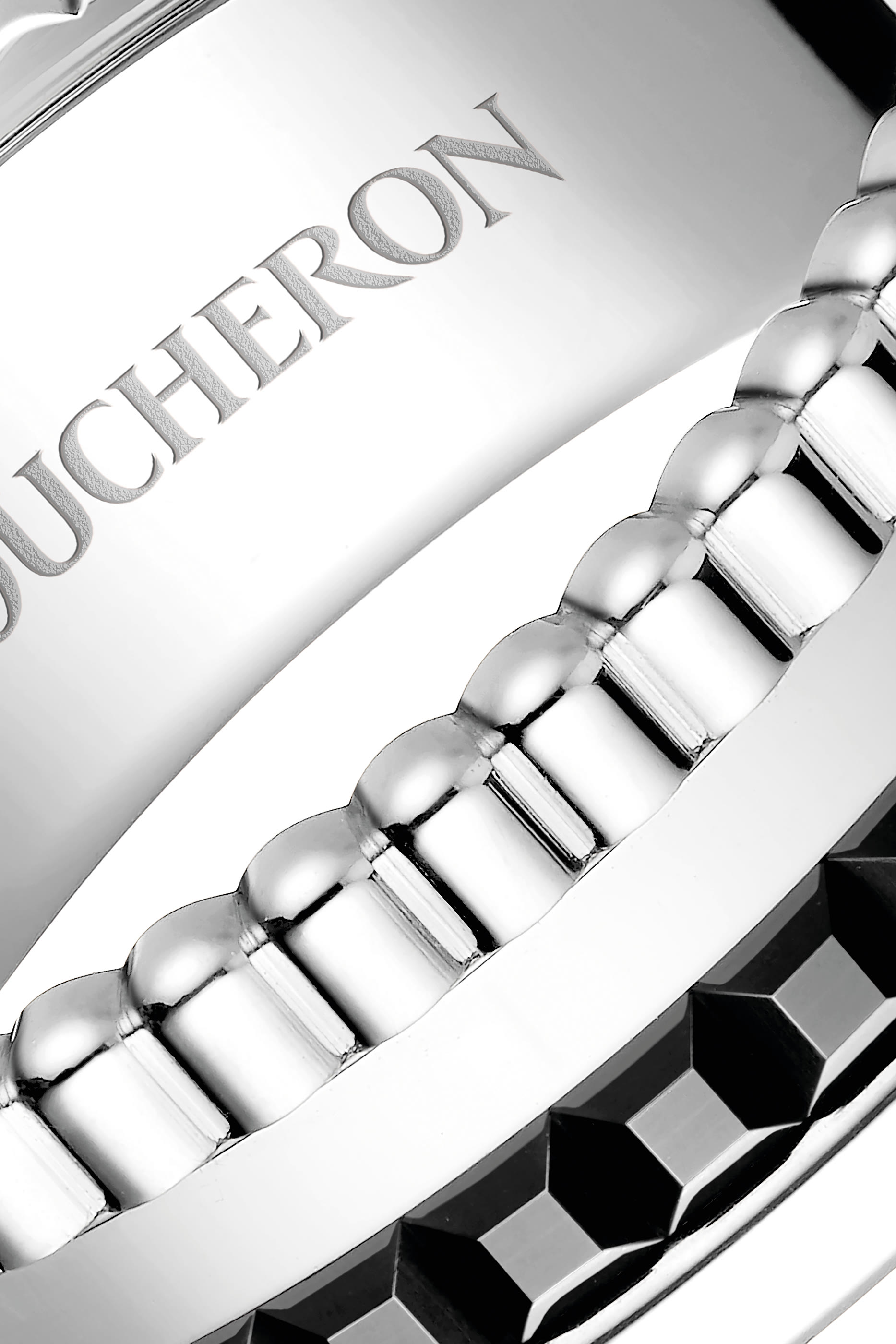 Quatre Black Edition Small Ring, 18k White Gold