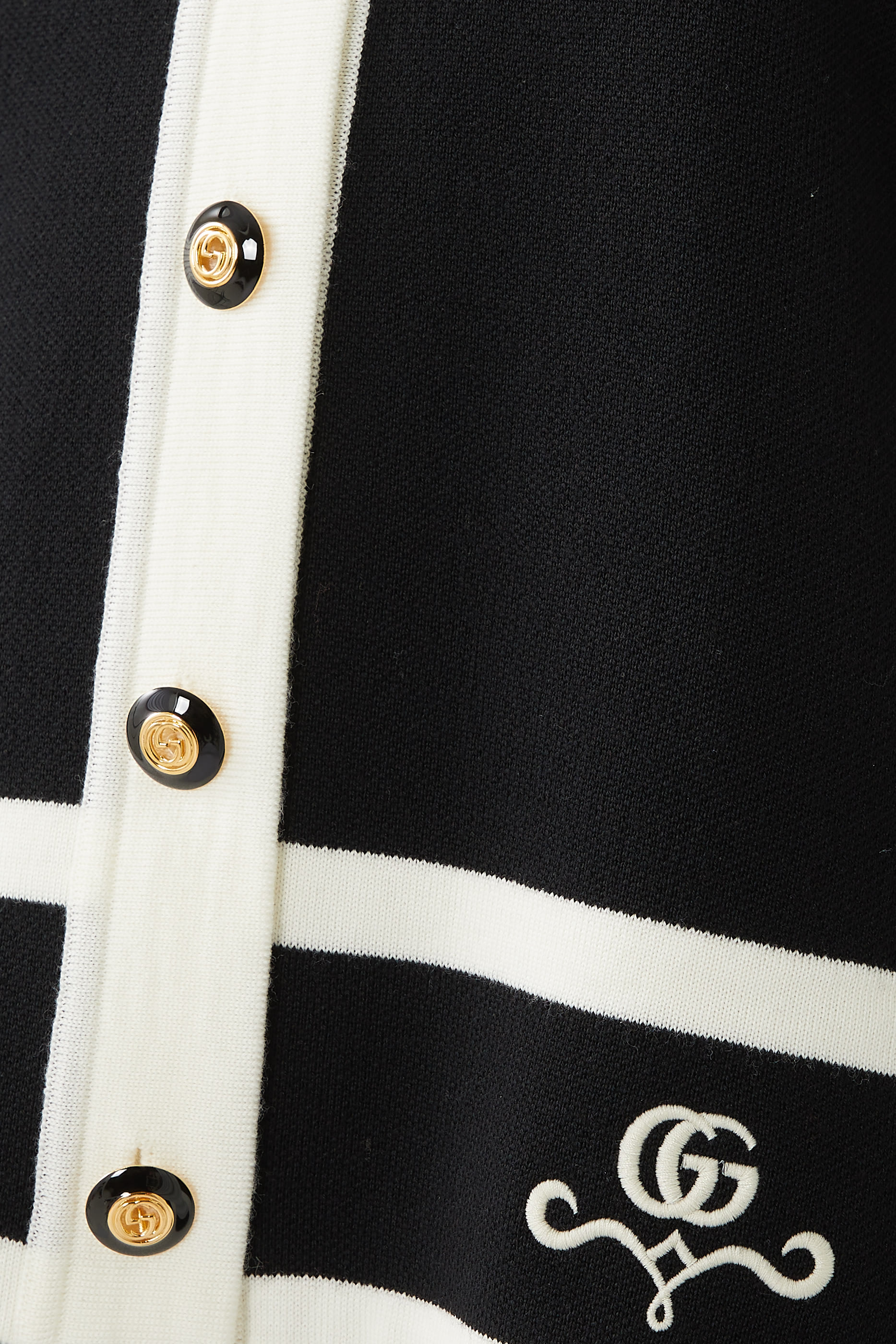 Wool GG Piquet Jacquard Polo Shirt