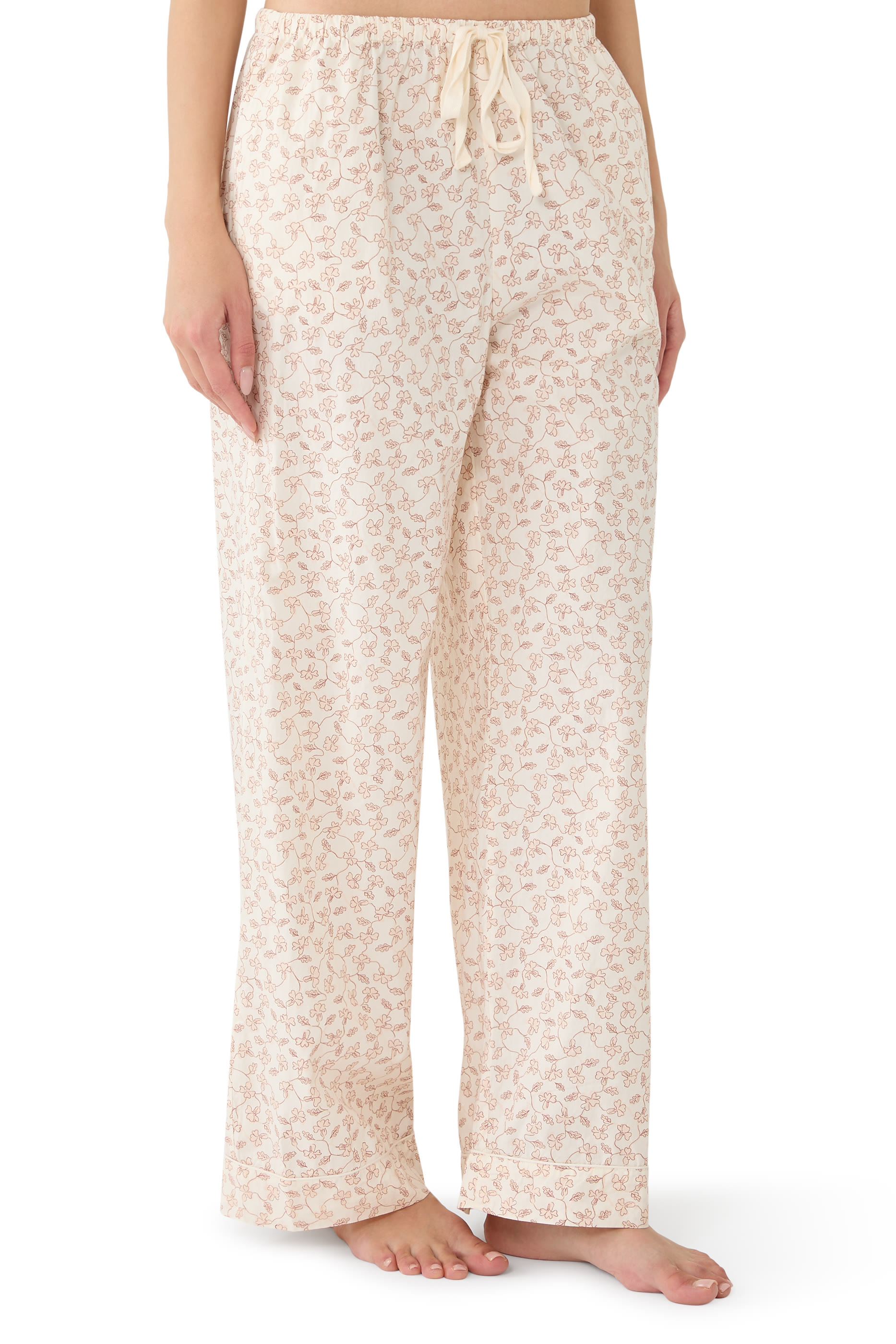 Organic Cotton Relaxed Floral Pajama Set 