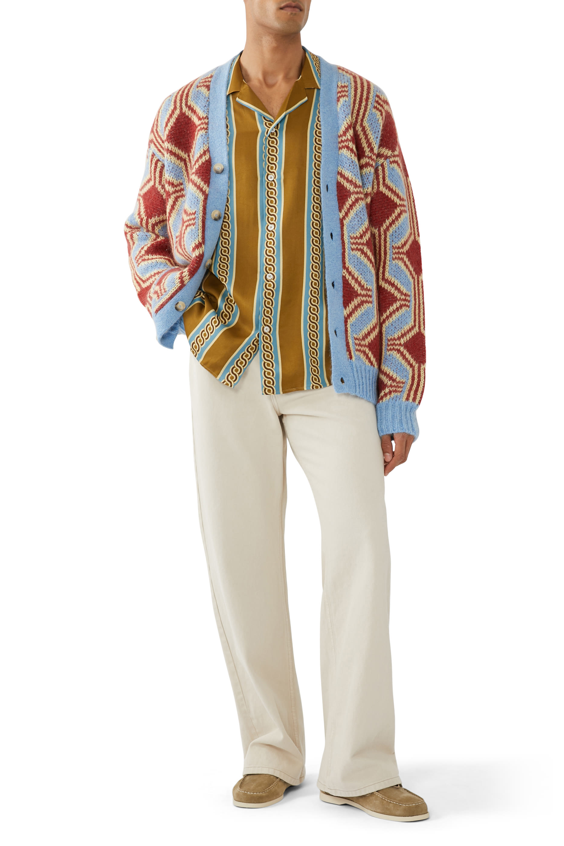 Le Cardigan Mohair G&eacute;om&eacute;trique