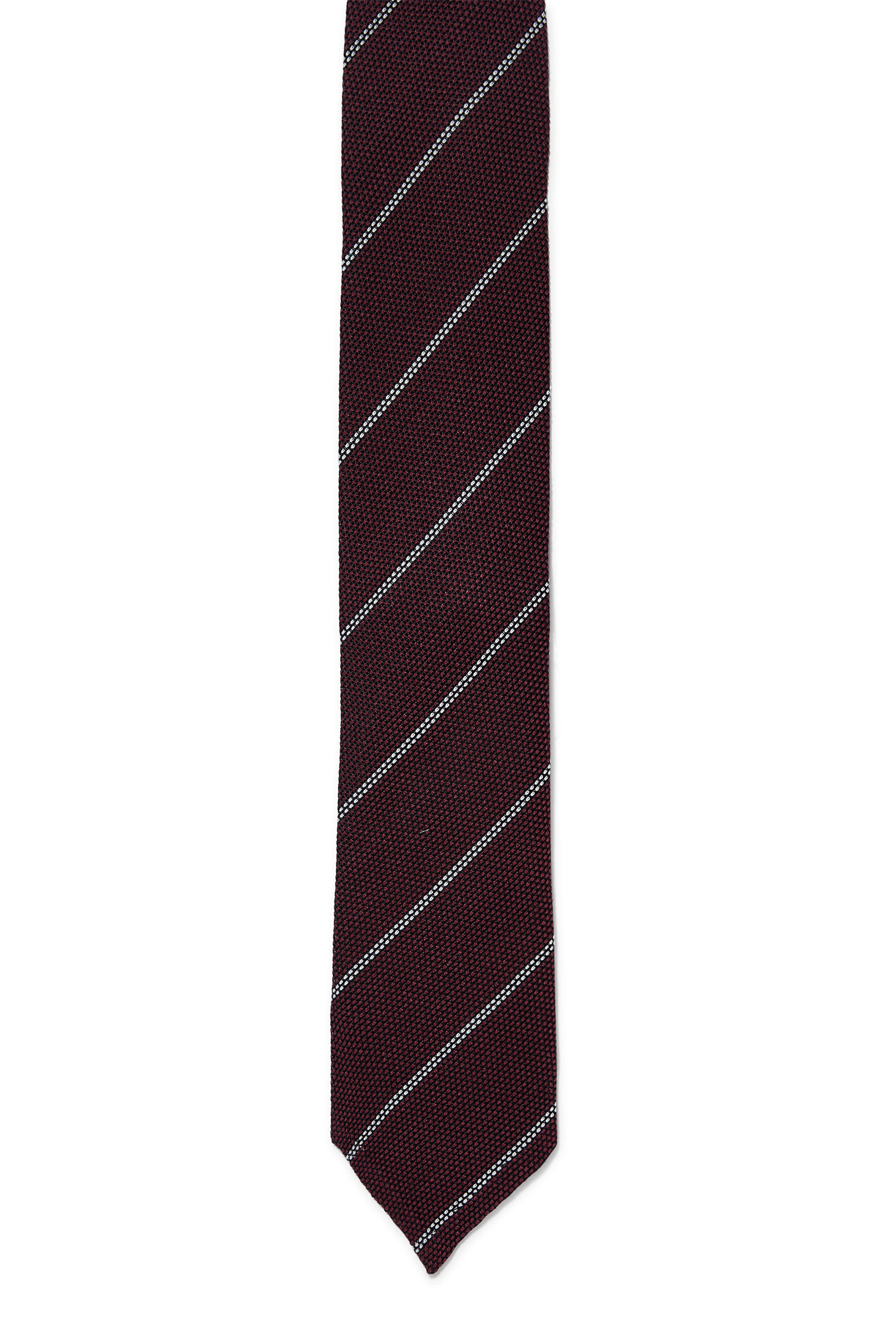 Striped Grenadine Silk Tie