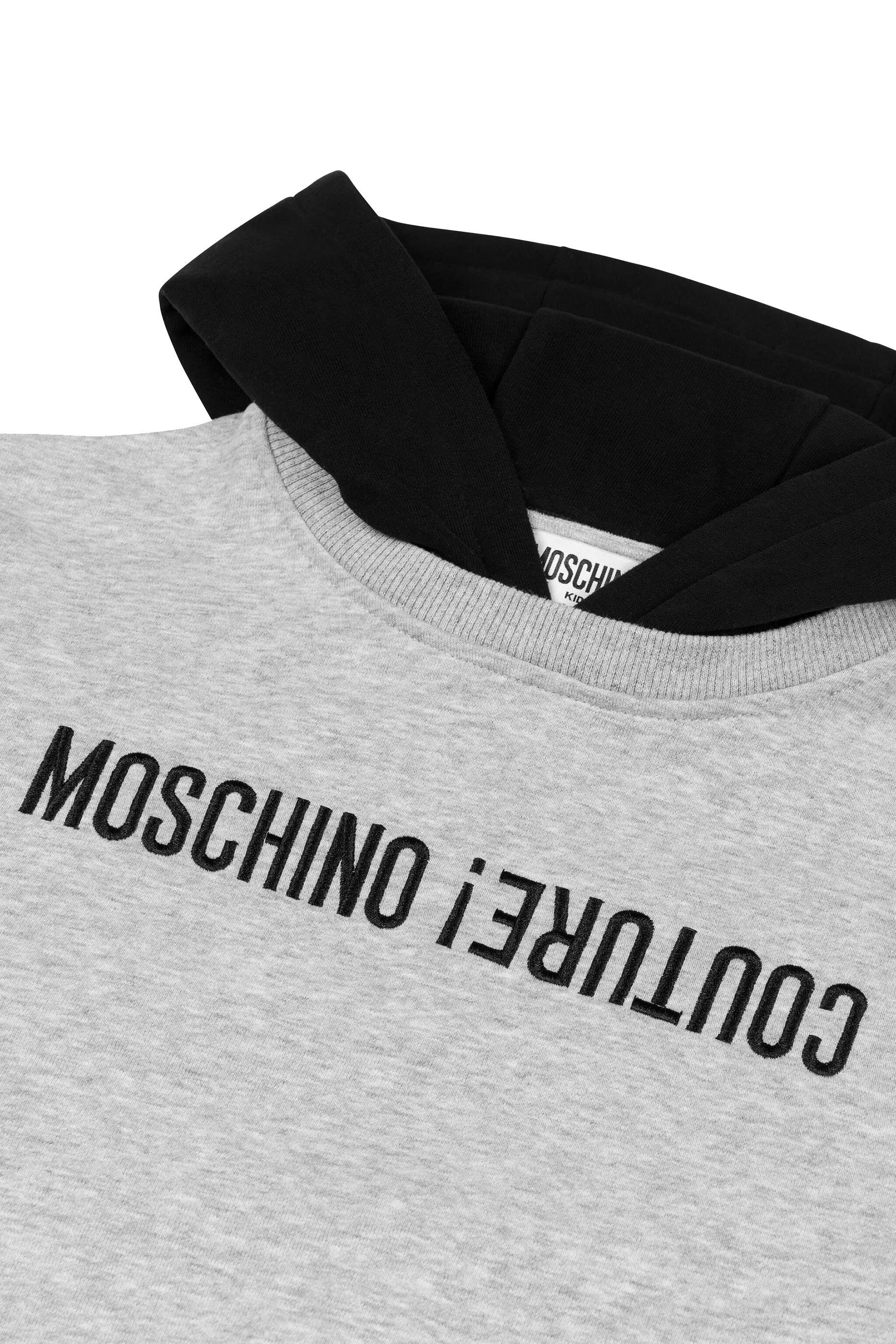 Kids Upside Down Logo-Print Hoodie