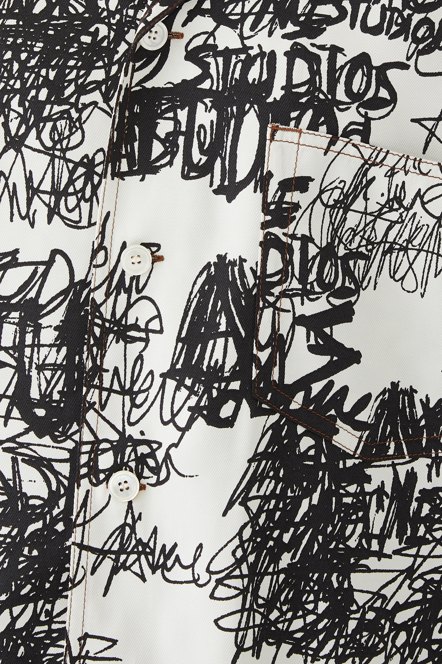 Printed Button-Up Shirt