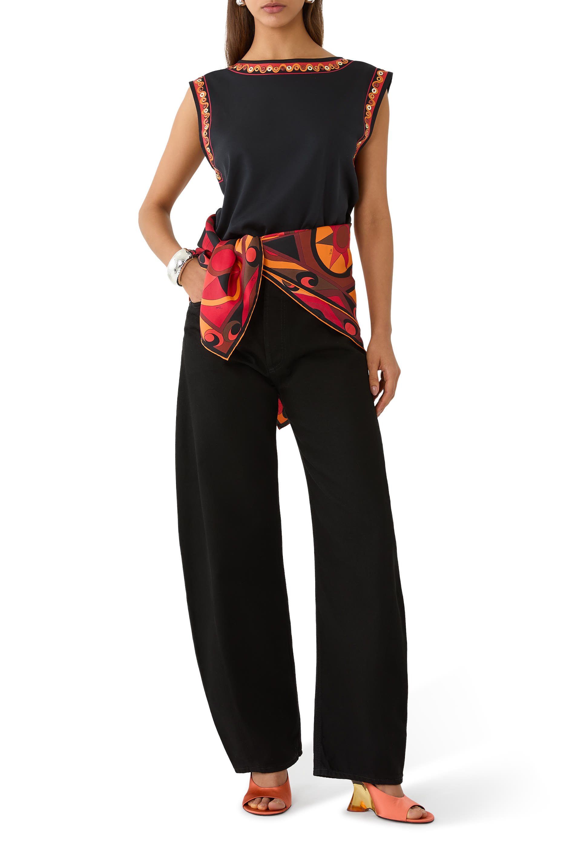 Printed Silk Twill Foulard