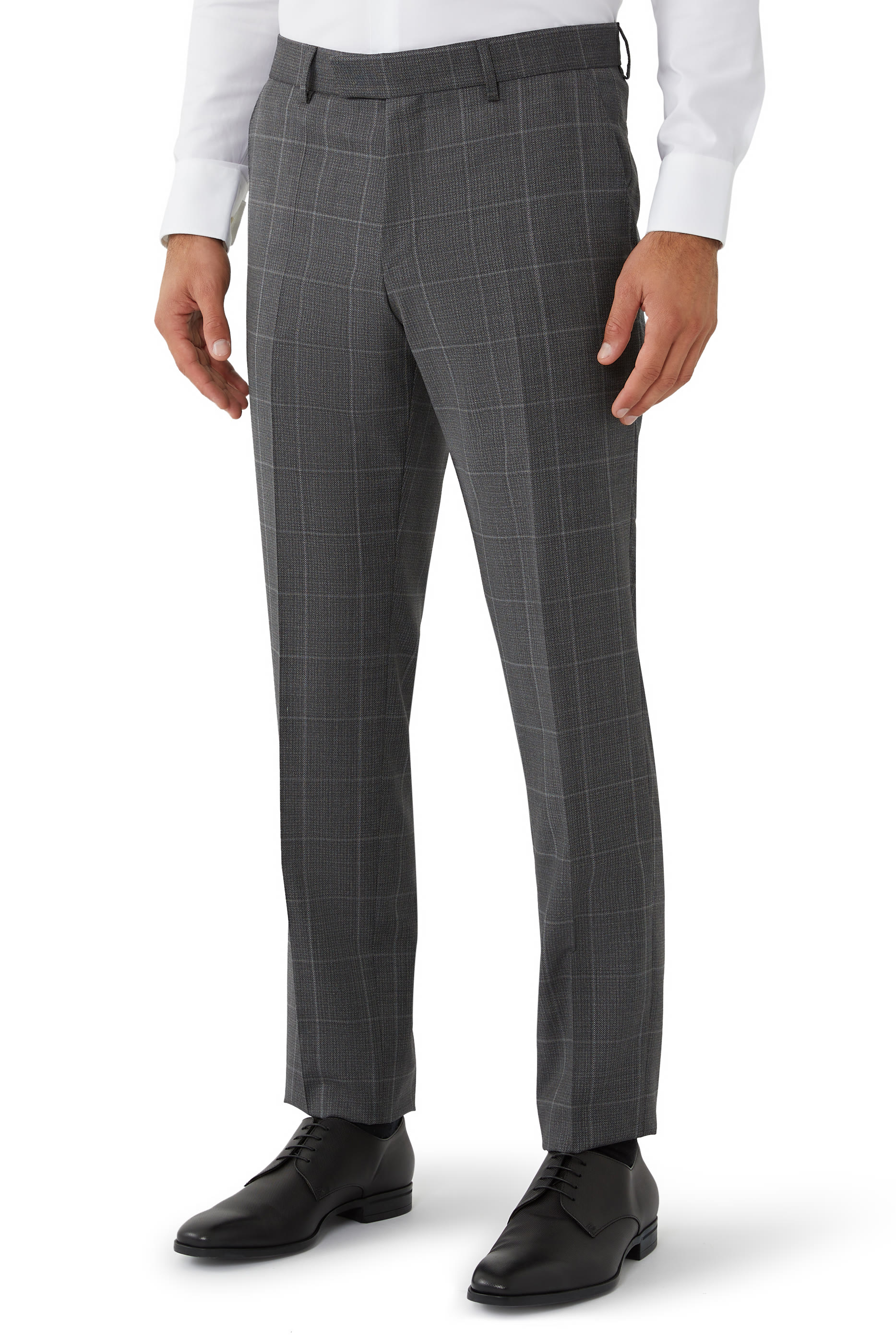 Three-Piece Regular-Fit Checked Suit