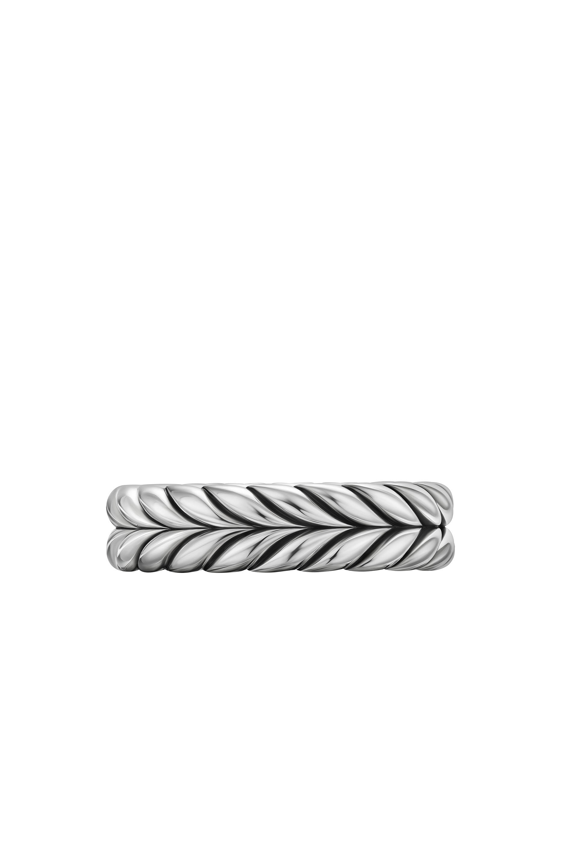 Chevron Band Ring, Sterling Silver
