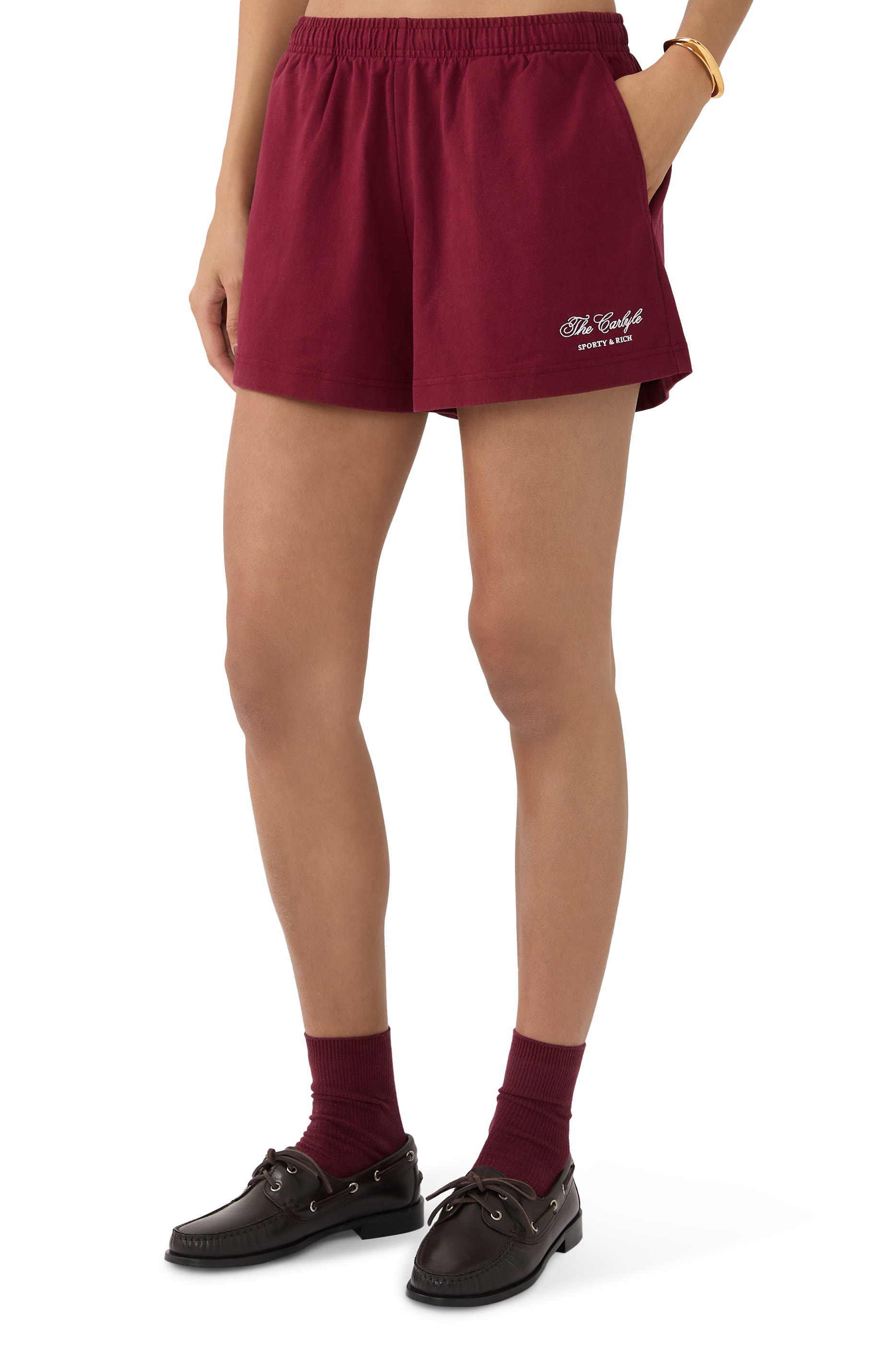 Carlyle Script Embroidered Disco Shorts