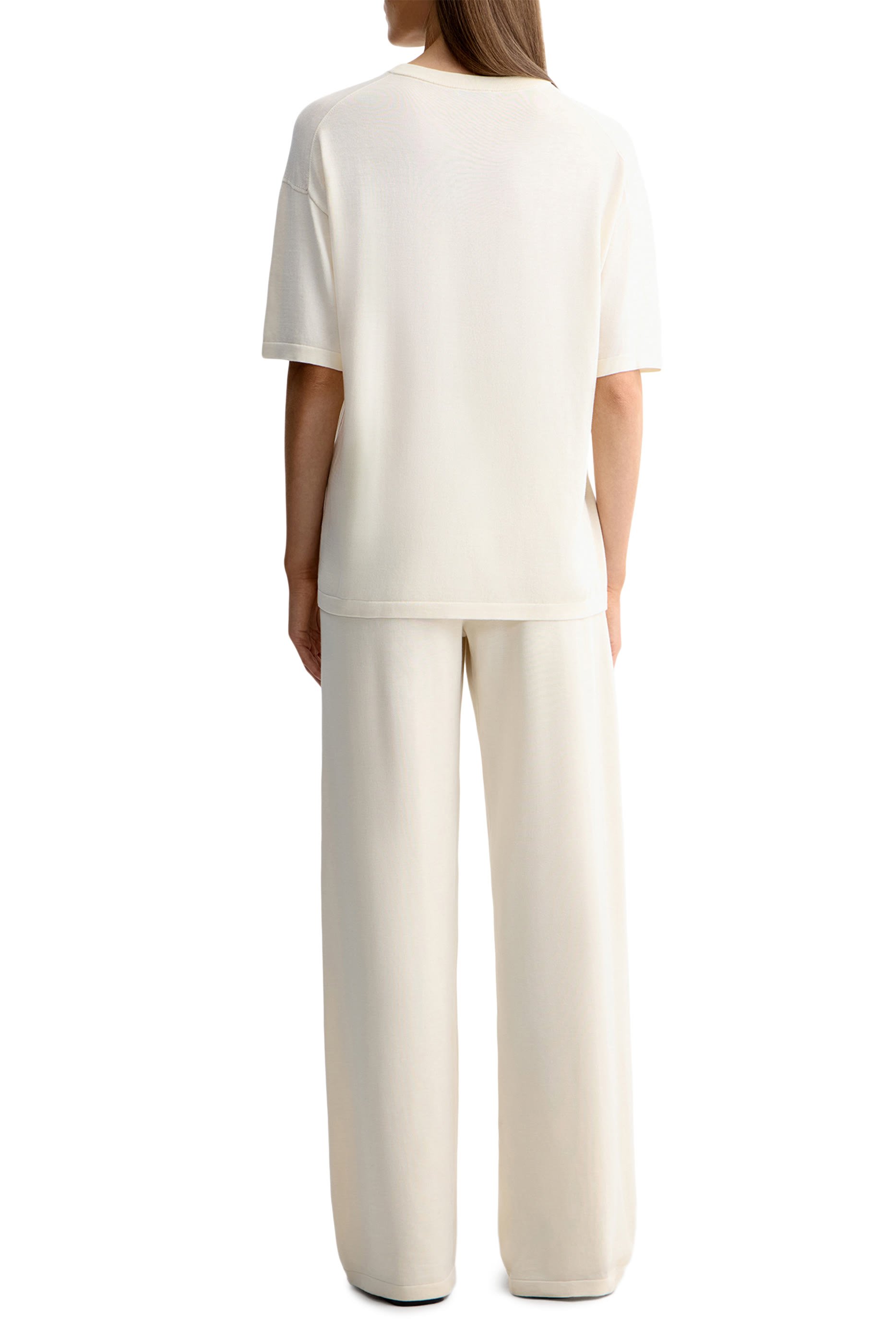  Silk-Cotton Knit T-Shirt 