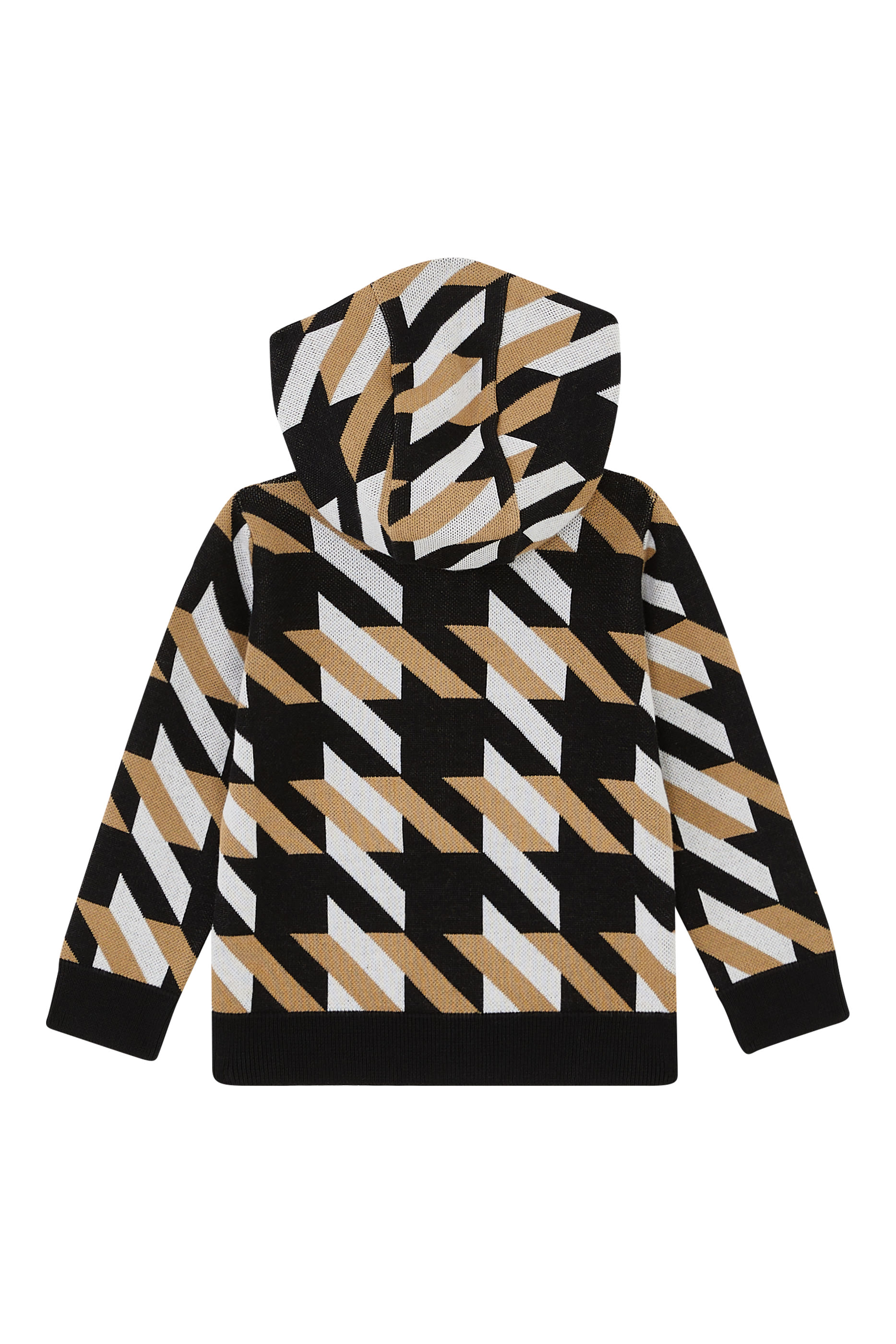 Kids Knitted Monogram Hoodie