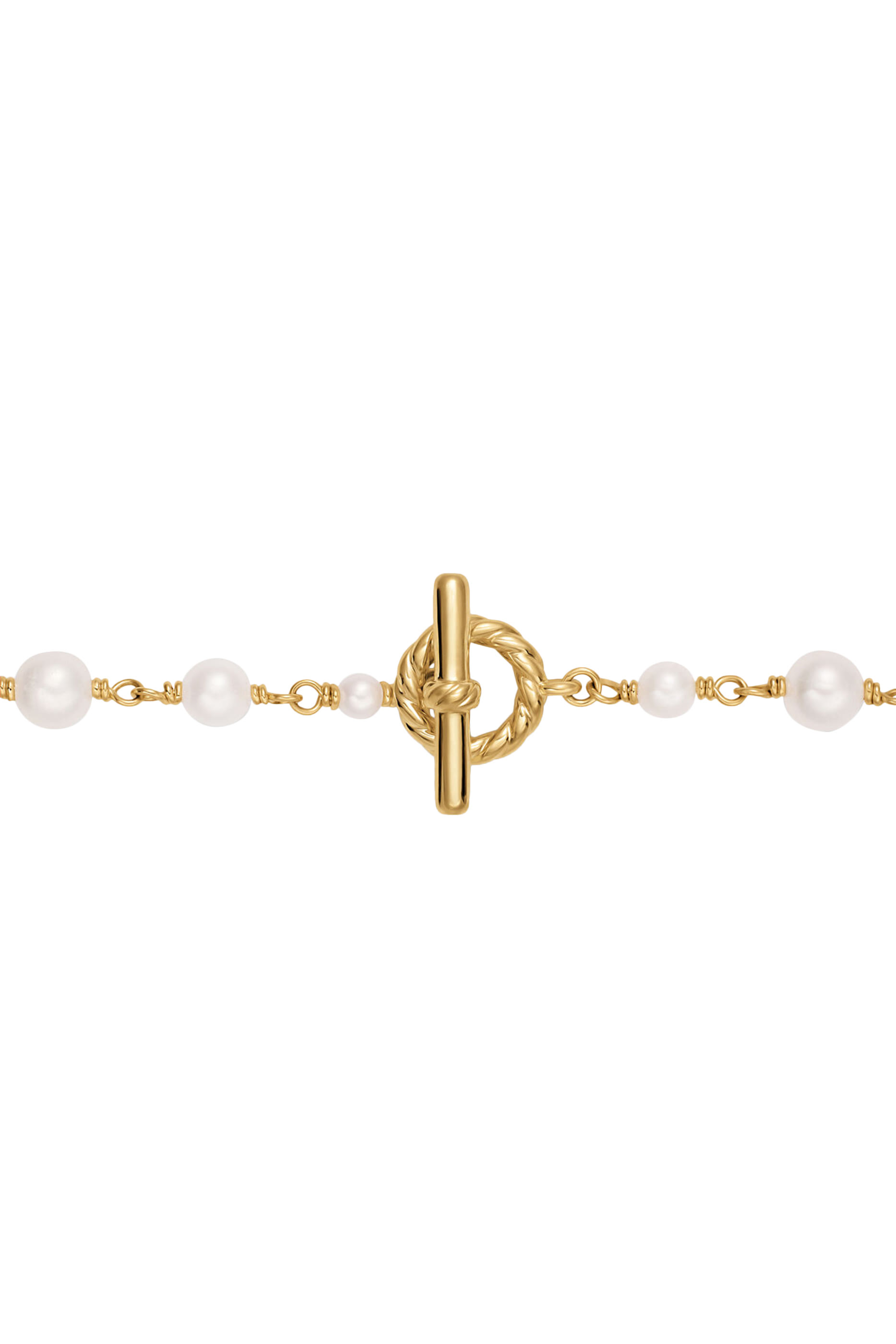 Classics Toggle Chain Necklace, 18k Yellow Gold & Cultured Freshwater Pearls