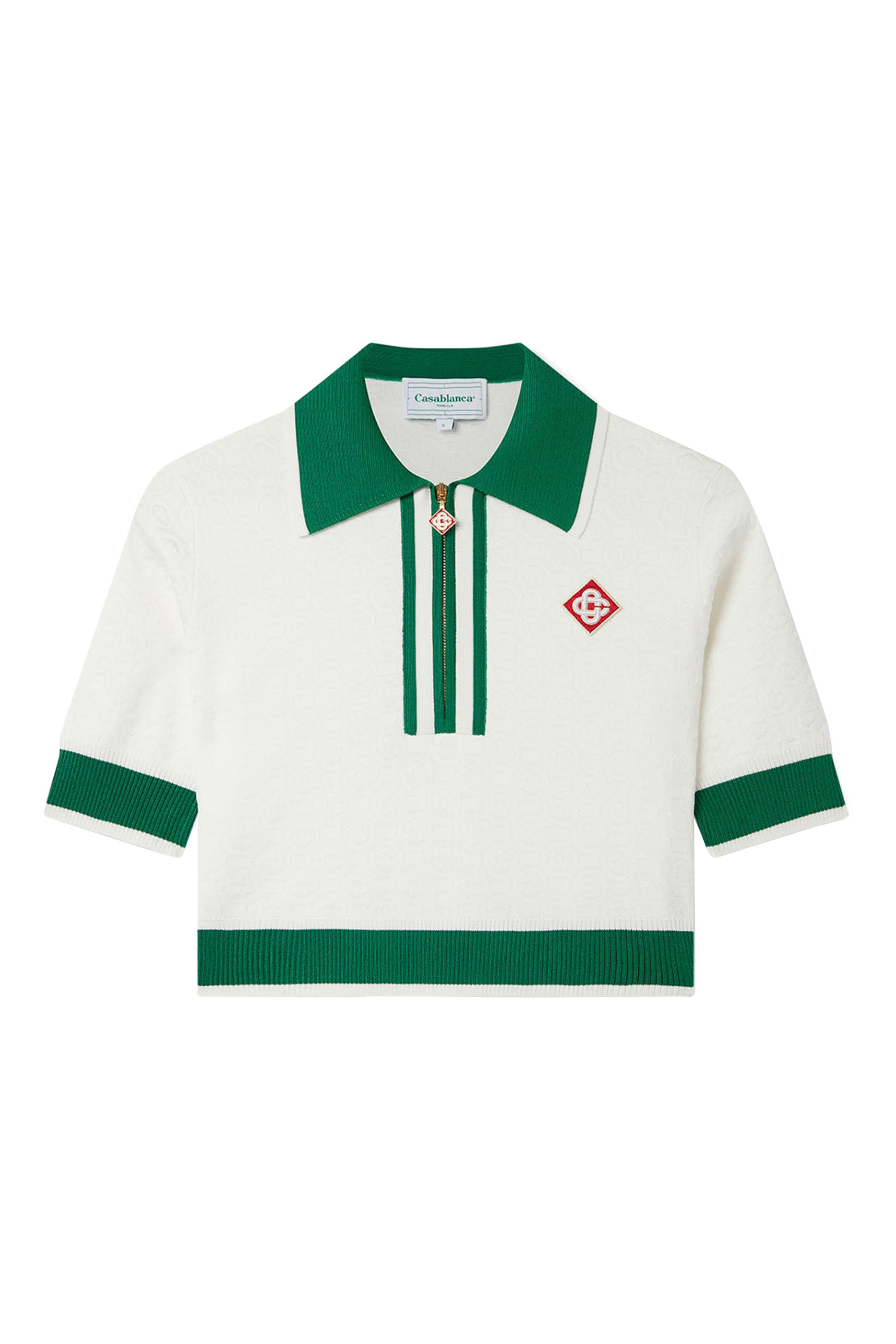Cropped Monogram Polo Shirt