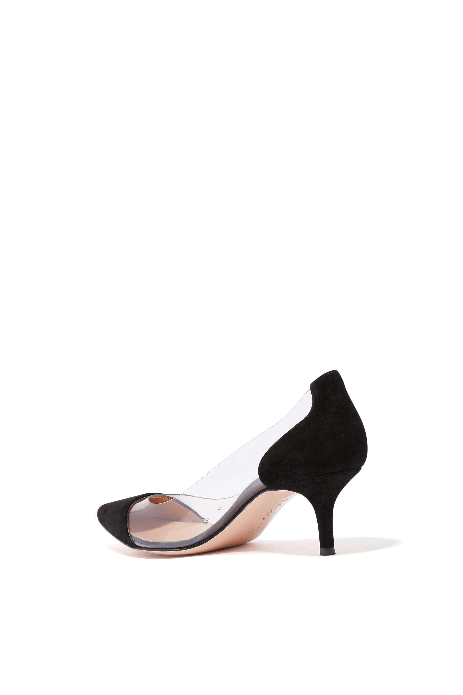 Suede Plexi 55mm Pumps