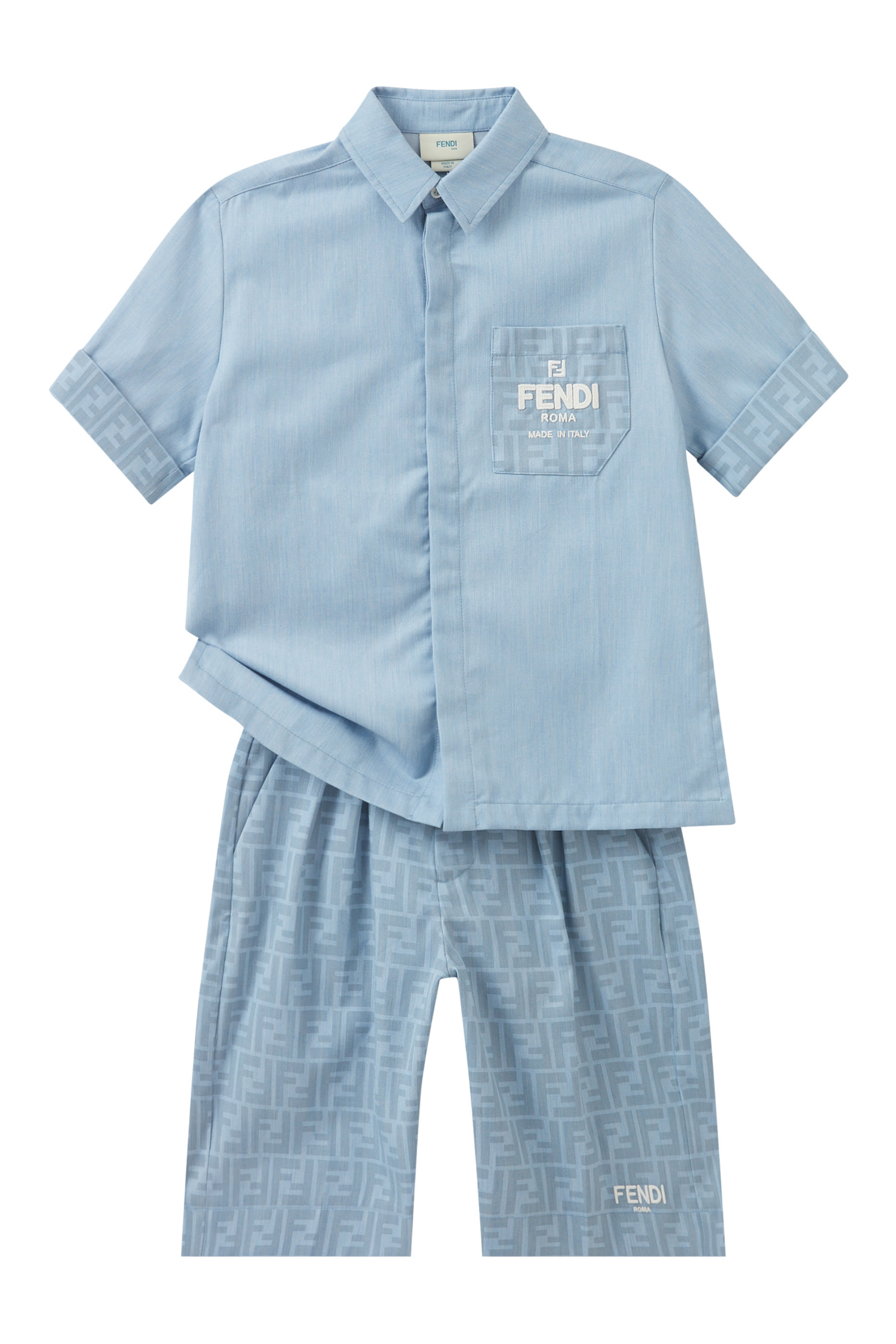 Kids Chambray Pocket Shirt