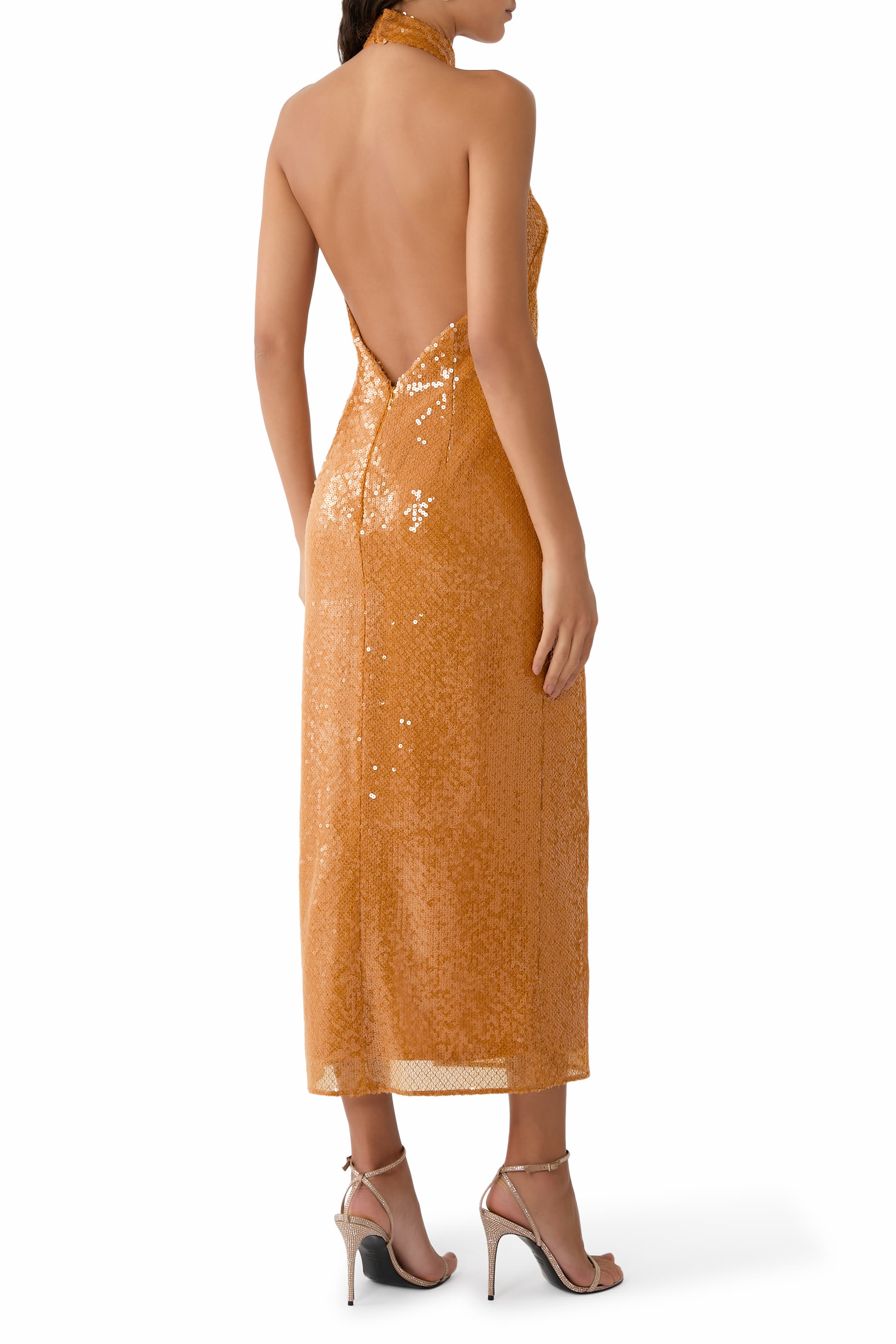 Alva Sequin Midi Dress