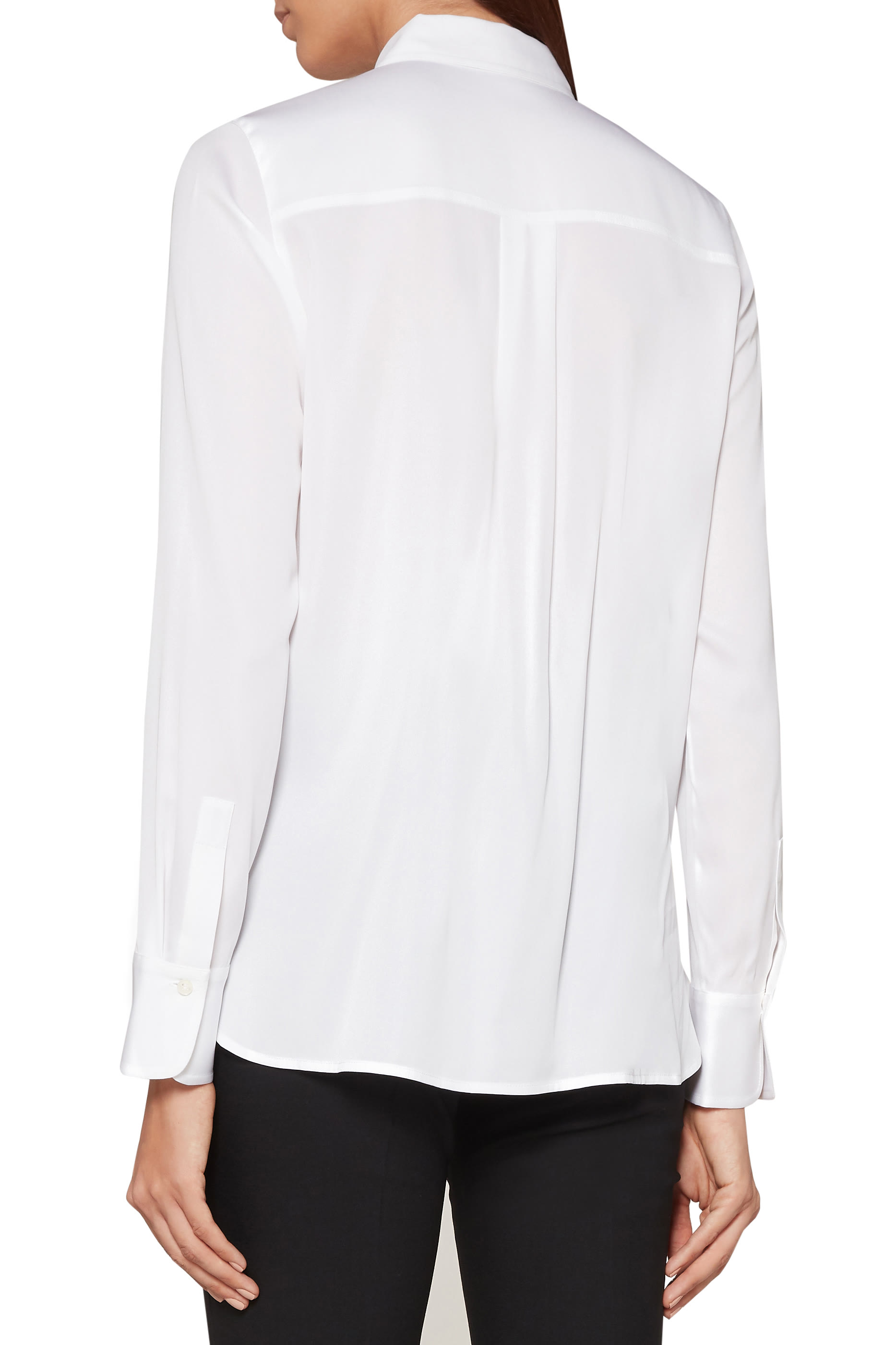 Slim-Fit Silk Blouse