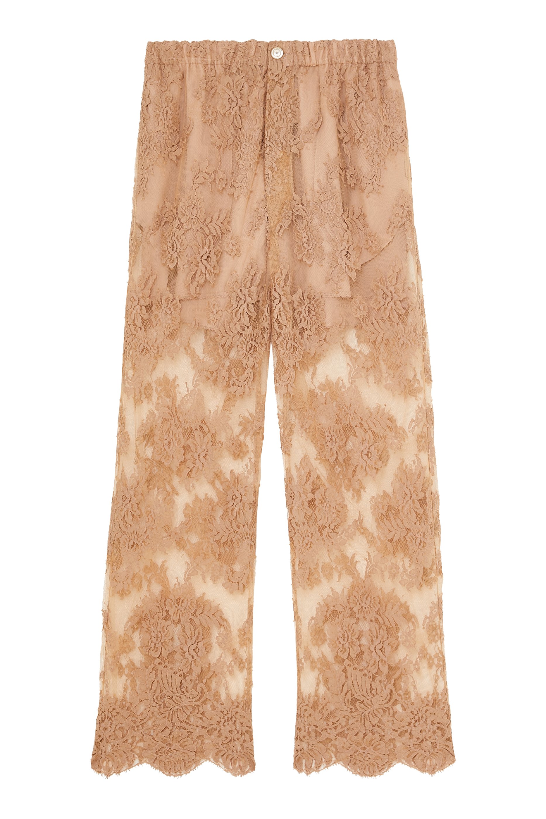 Floral Cotton Lace Pants
