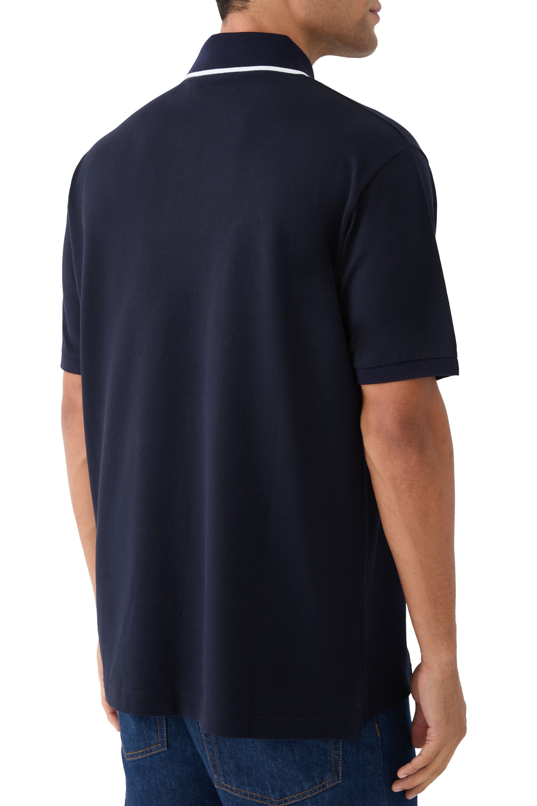 Embroidered Cotton Piquet Polo Shirt