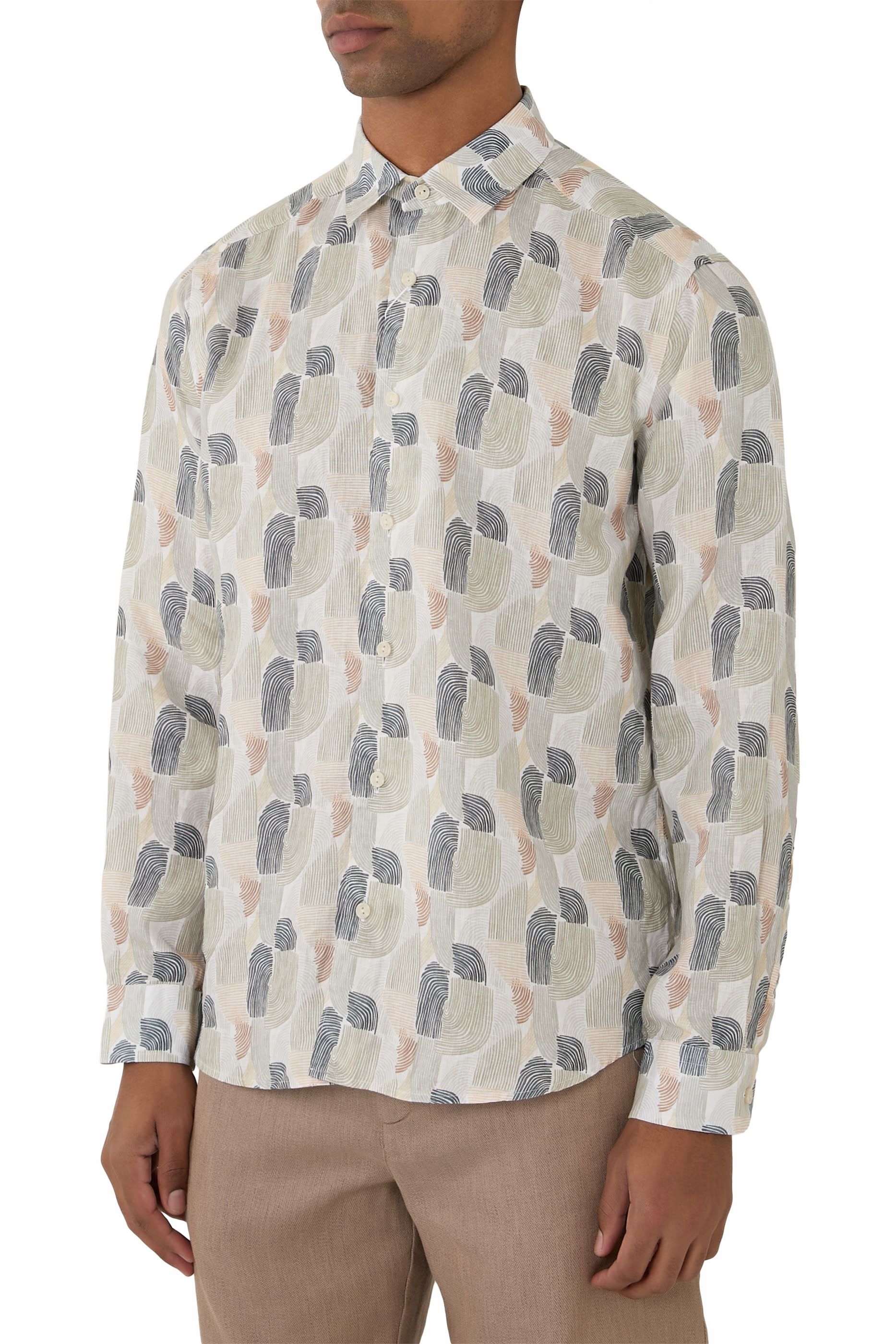 Geometric Print Shirt