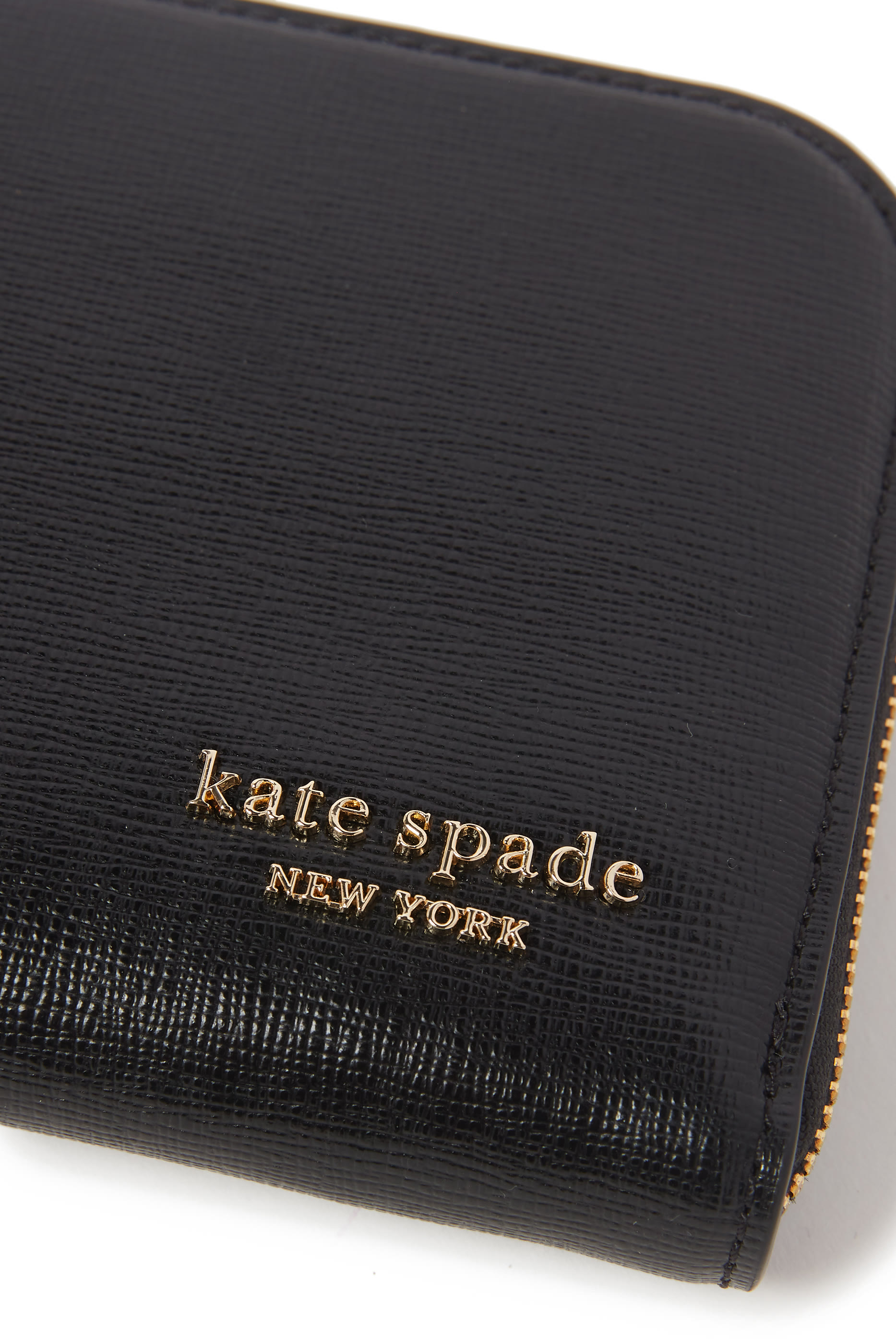 Small Devin Saffiano Leather Bifold Wallet