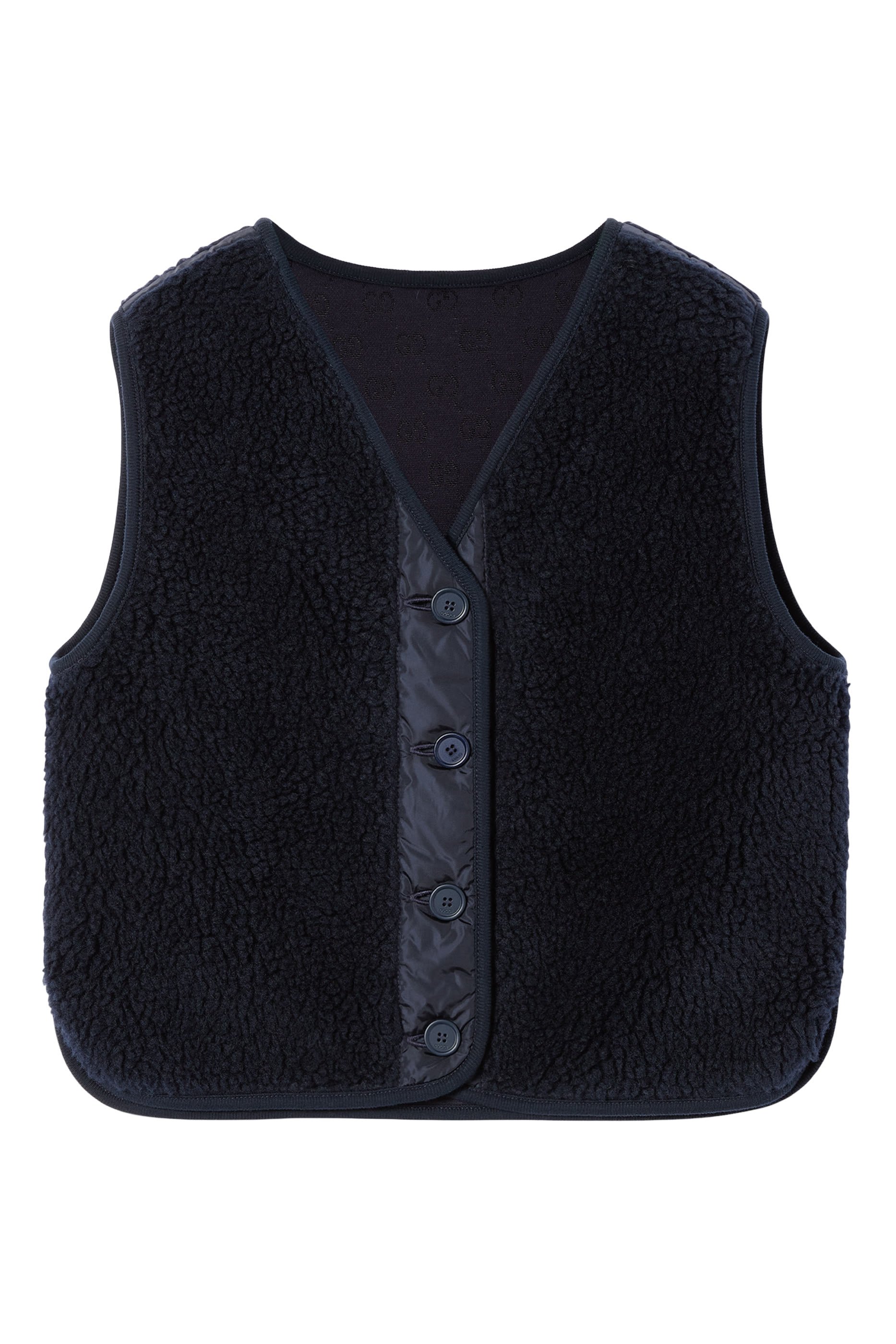 Kids GG Fuzzy Fabric Vest 