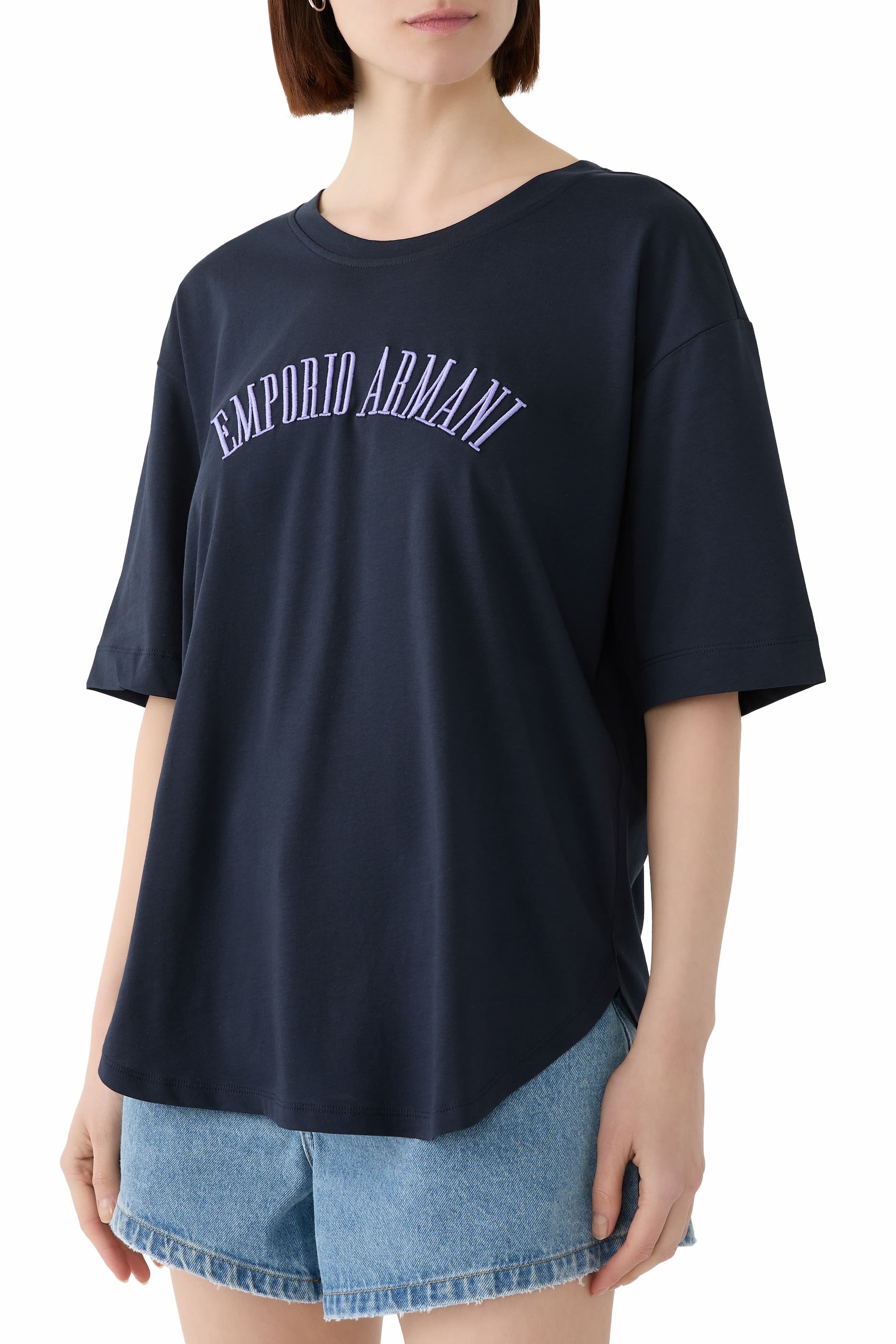 Embroidered-logo Jersey T-Shirt