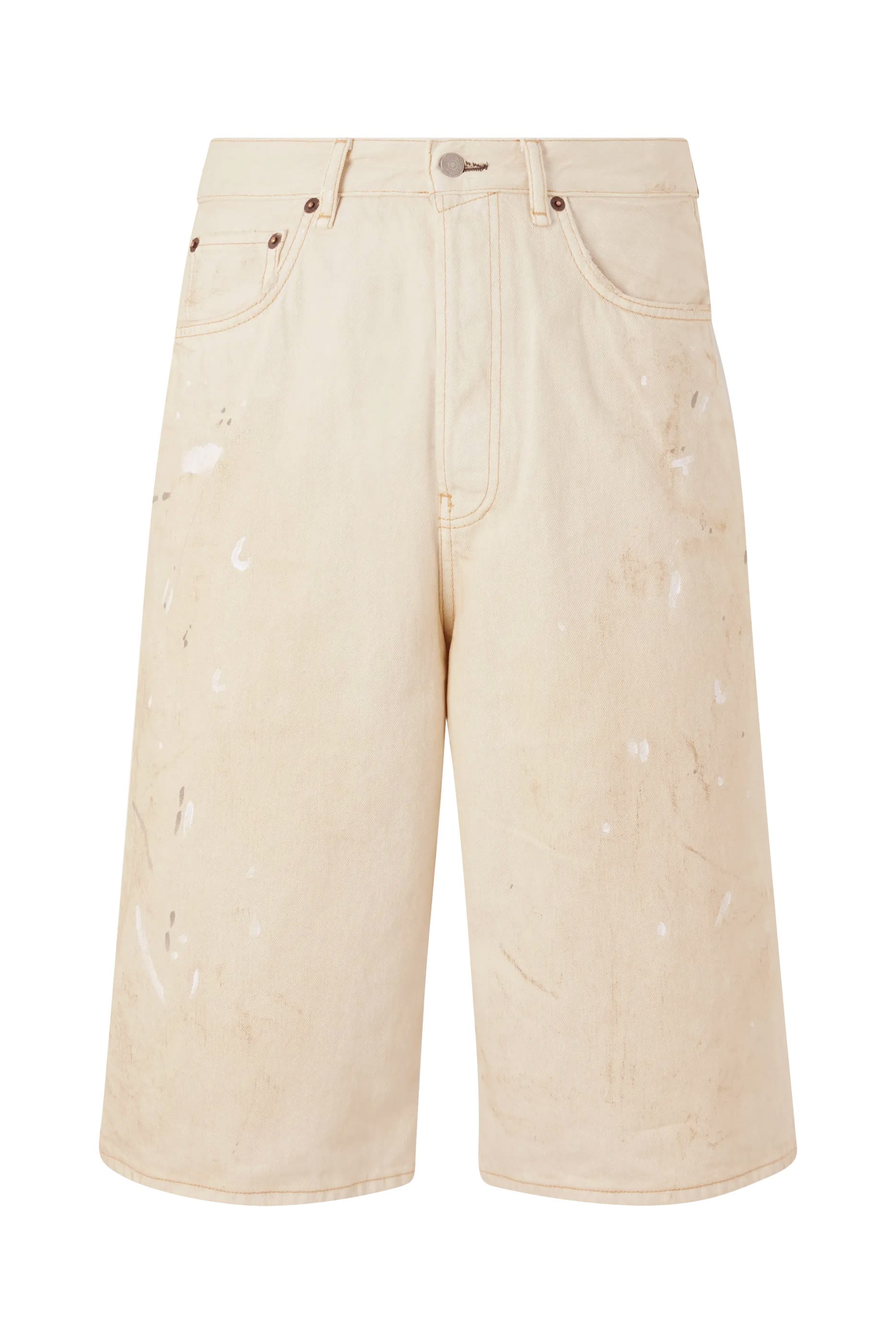 Distressed Denim Shorts 