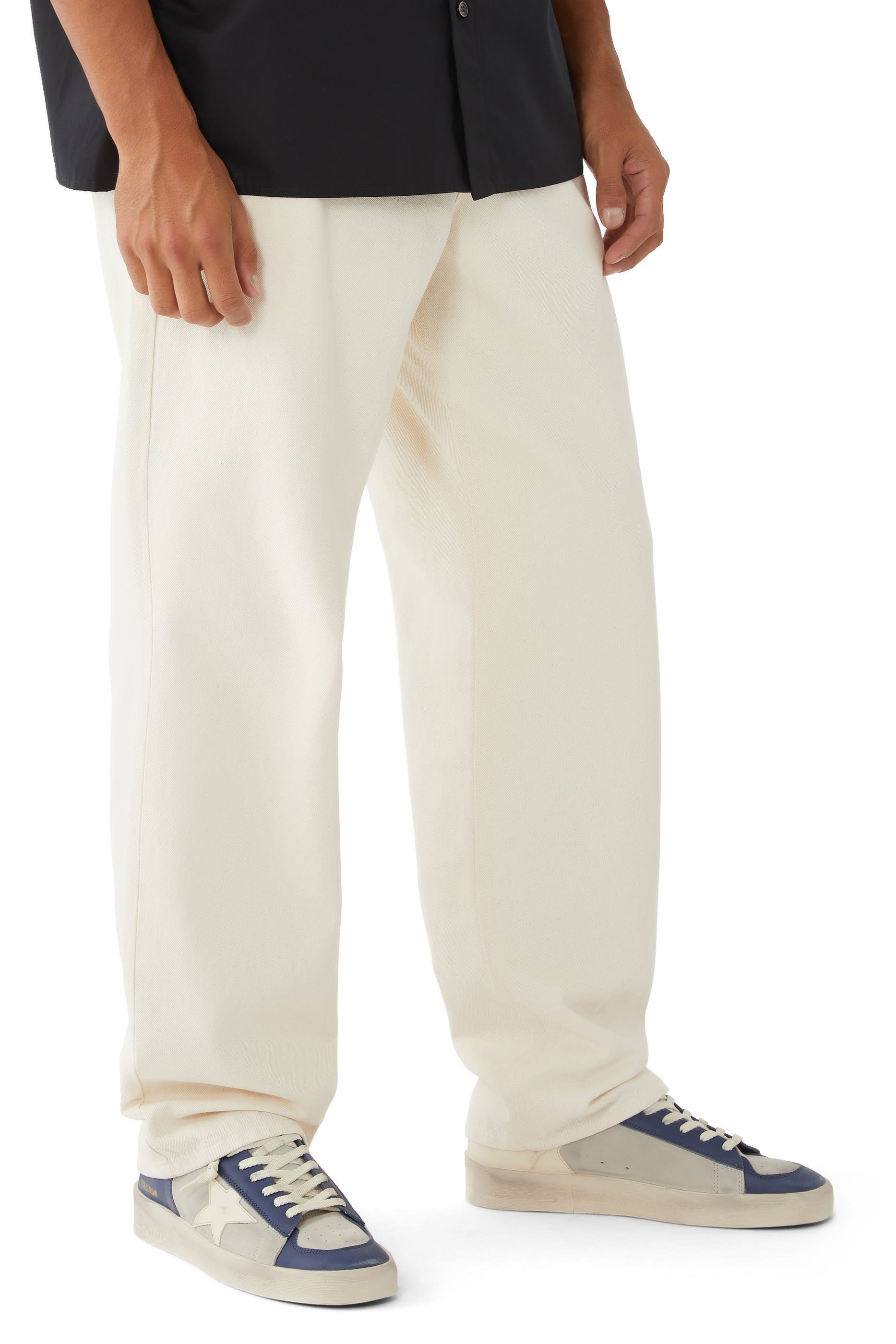 Stardan Distressed Leather Sneakers