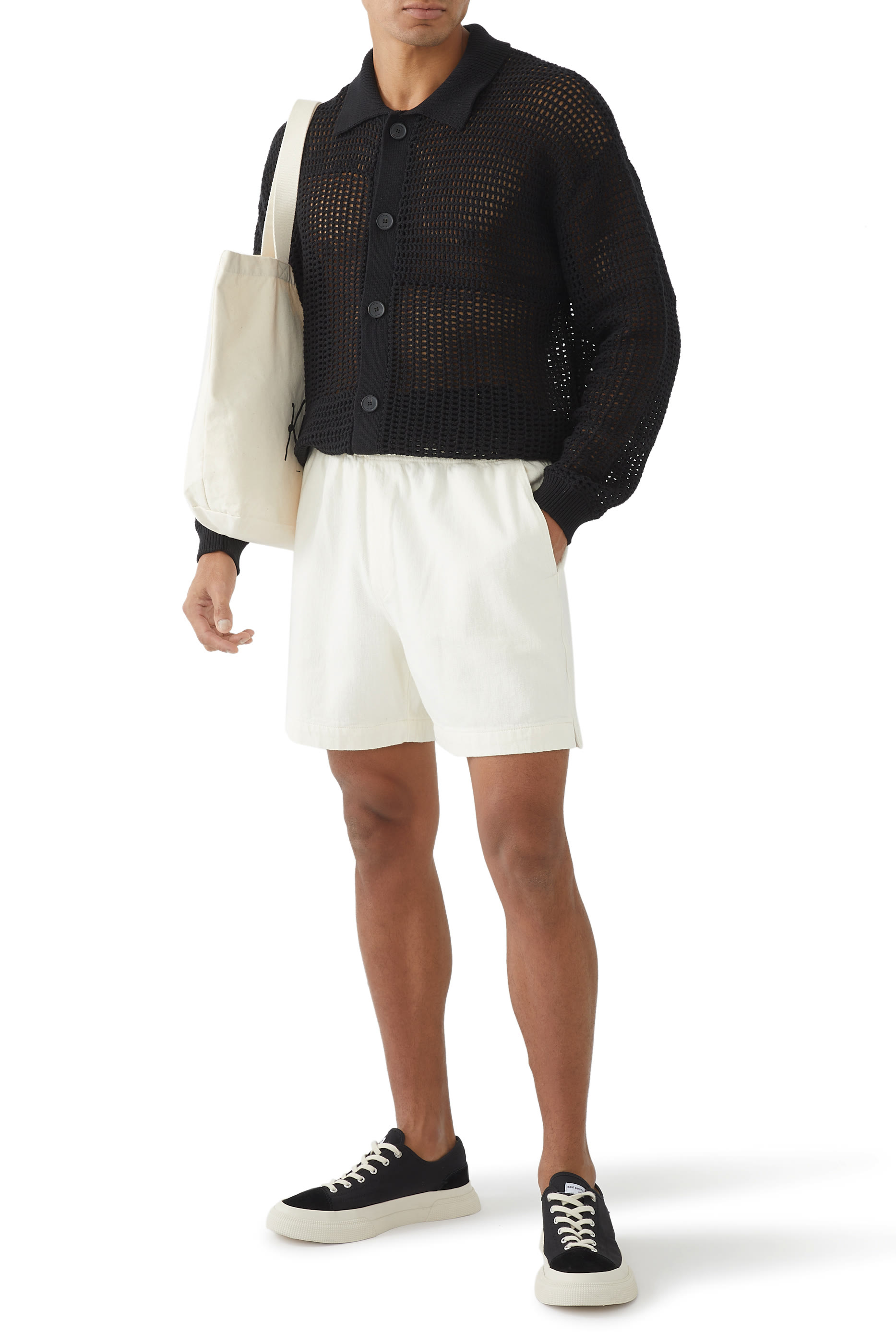 Textured Terry Shorts