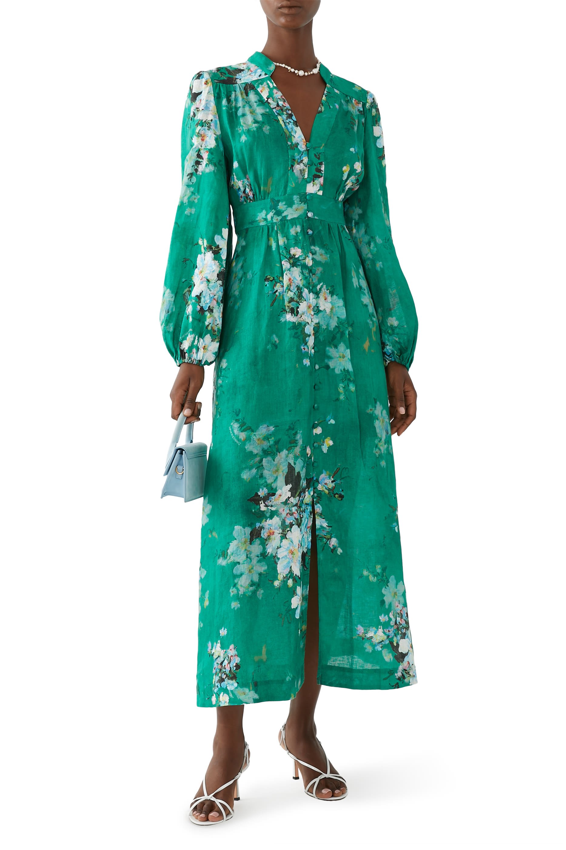 Everley Plunge Midi Dress