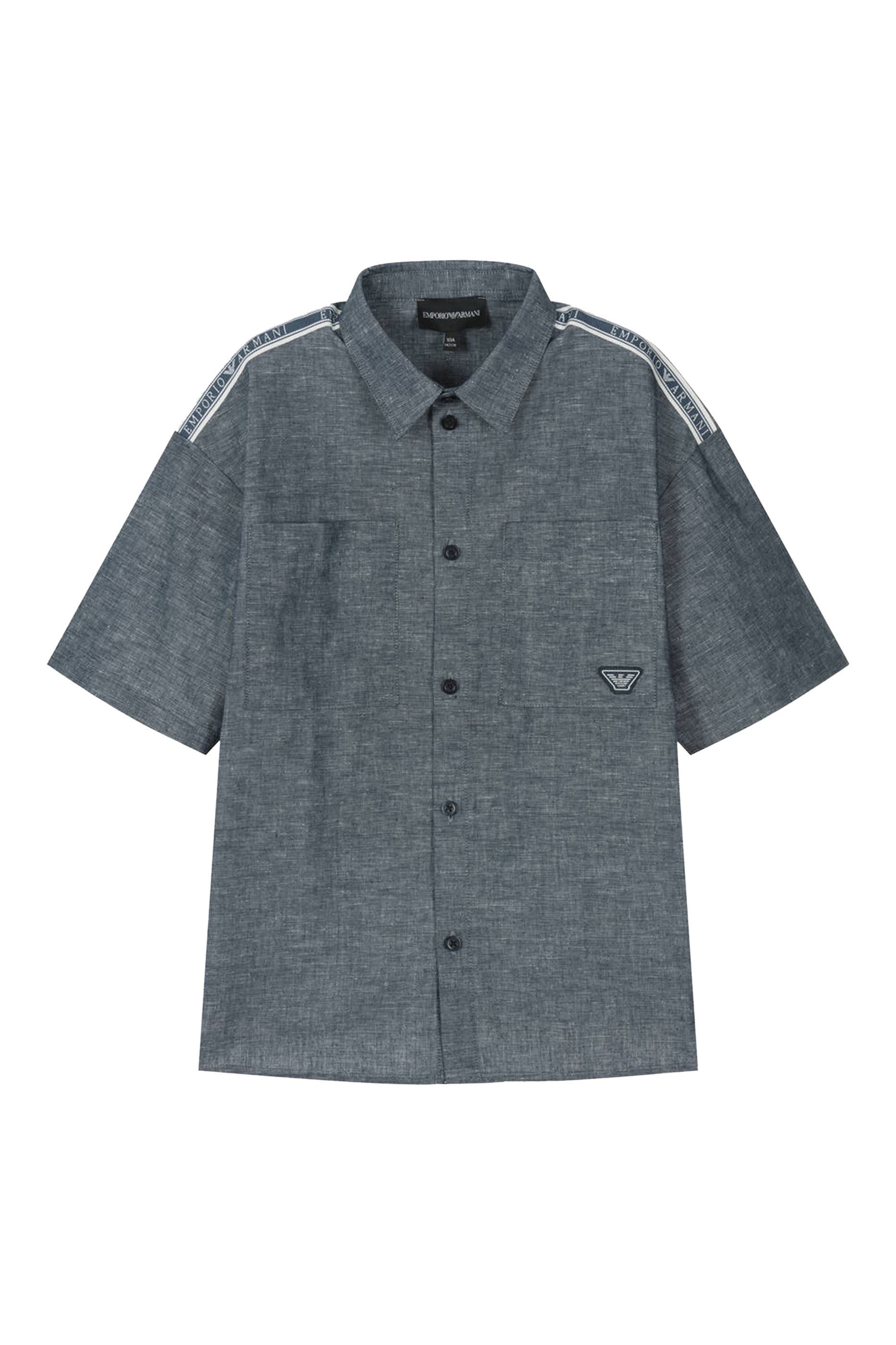 Kids Shoulder Logo Tape Shirt