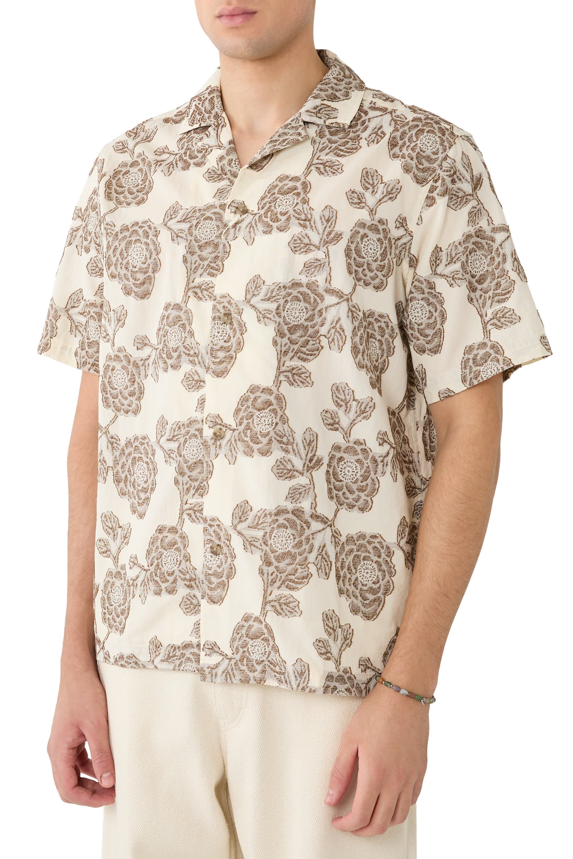 Lesley Flower Jacquard Shirt