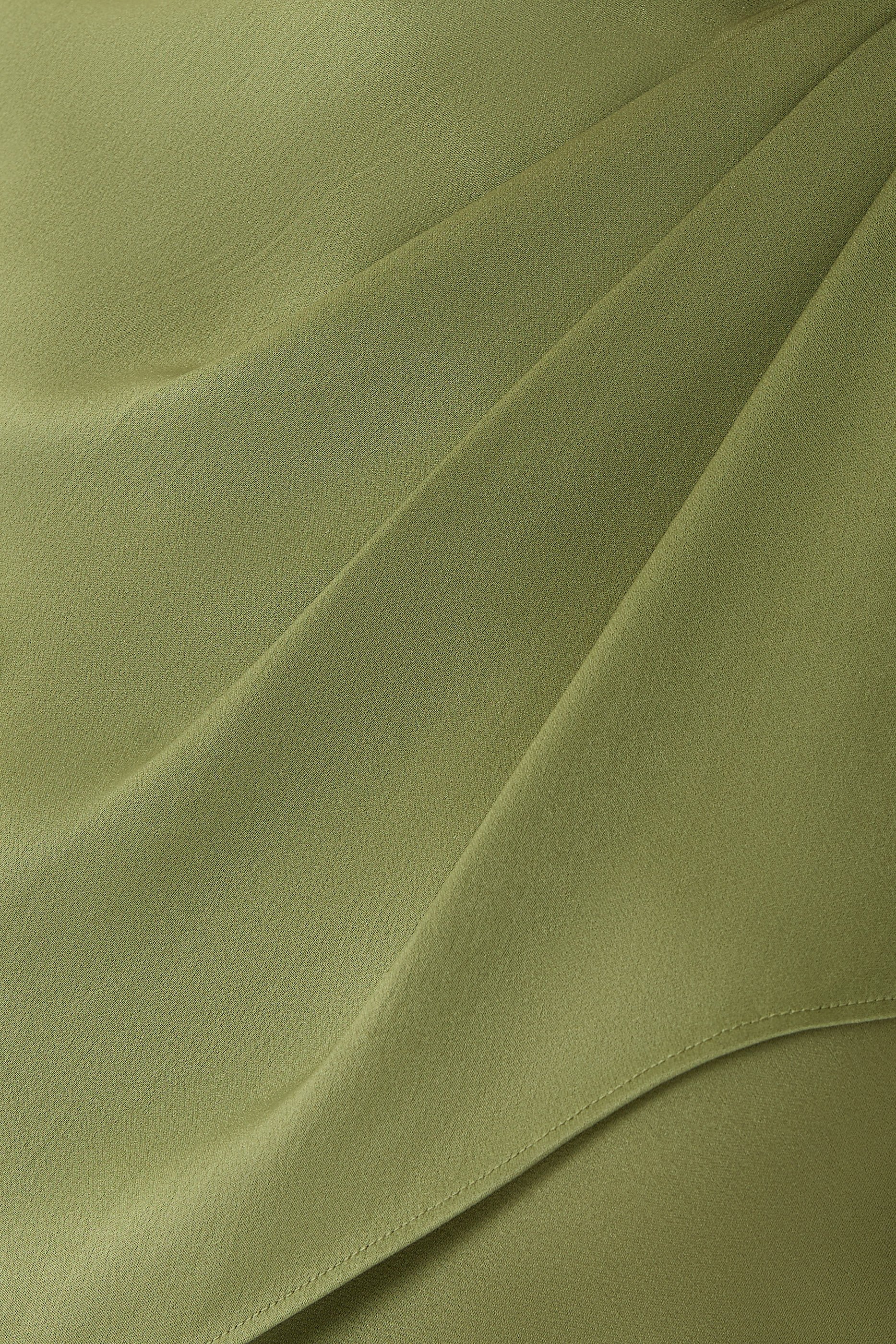 Izel Satin Cape Gown