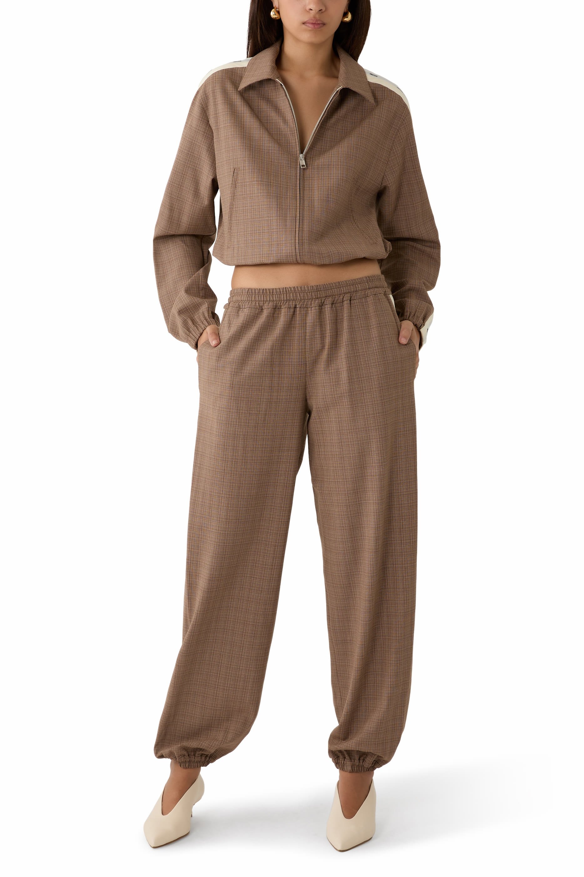 Logo Tape Checked Jacket