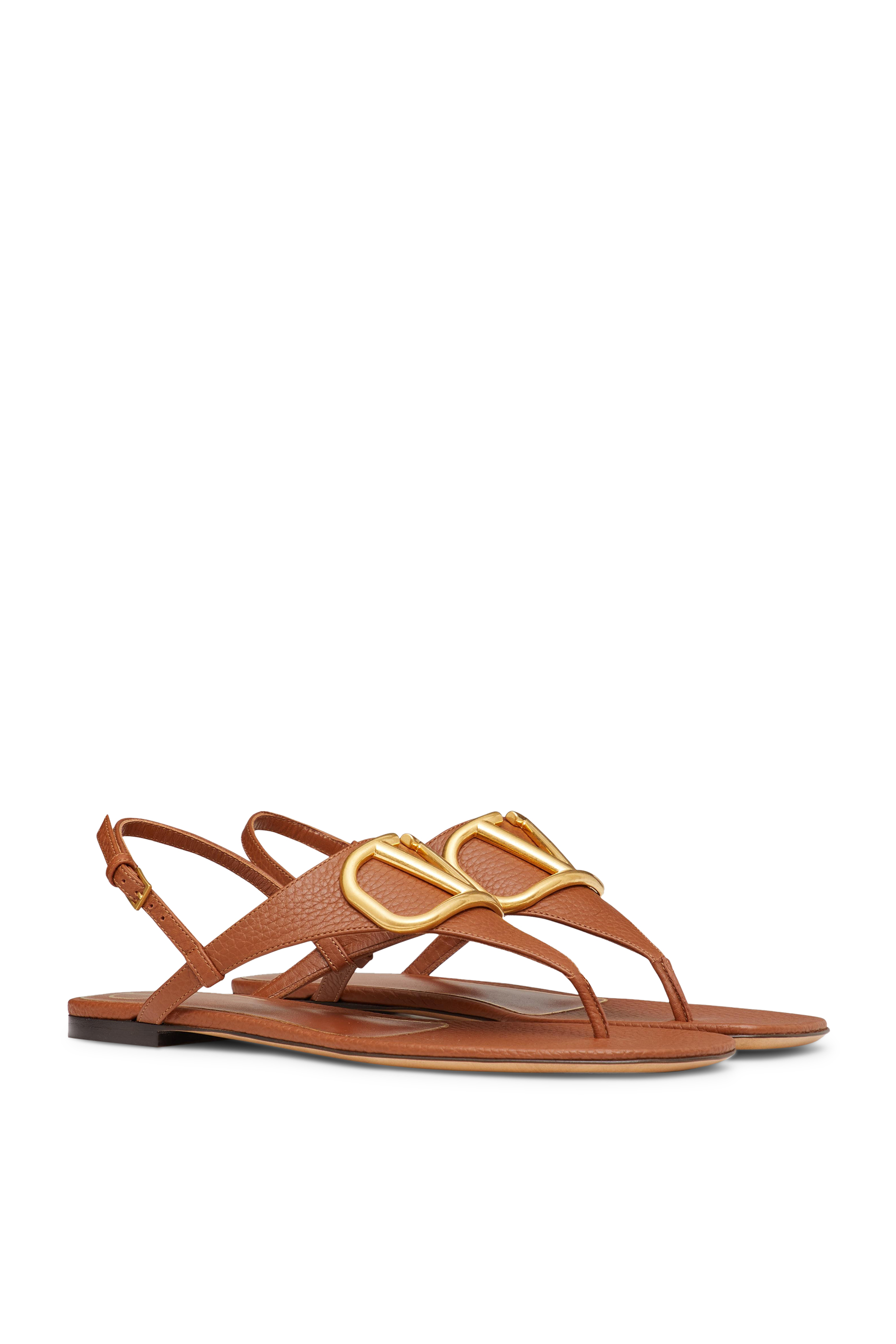 Valentino Garavani Vlogo Signature Flat Thong Sandals