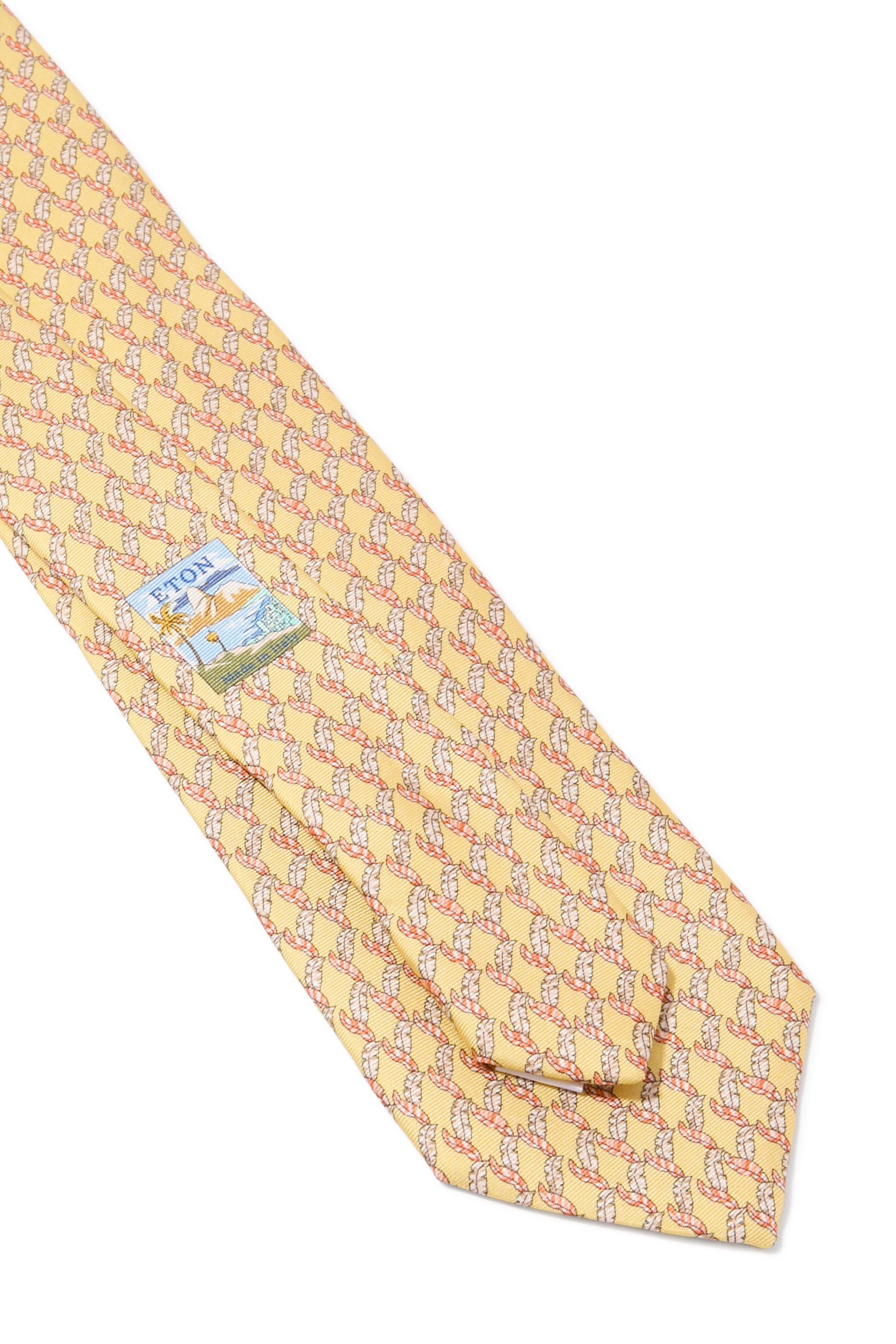 Leaf Print Silk Tie