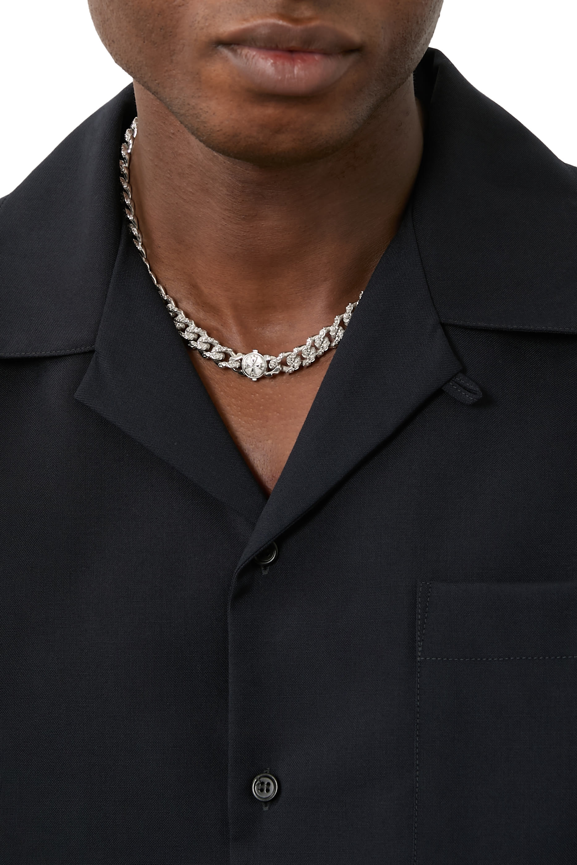 Flourish Chain Necklace, Sterling Silver