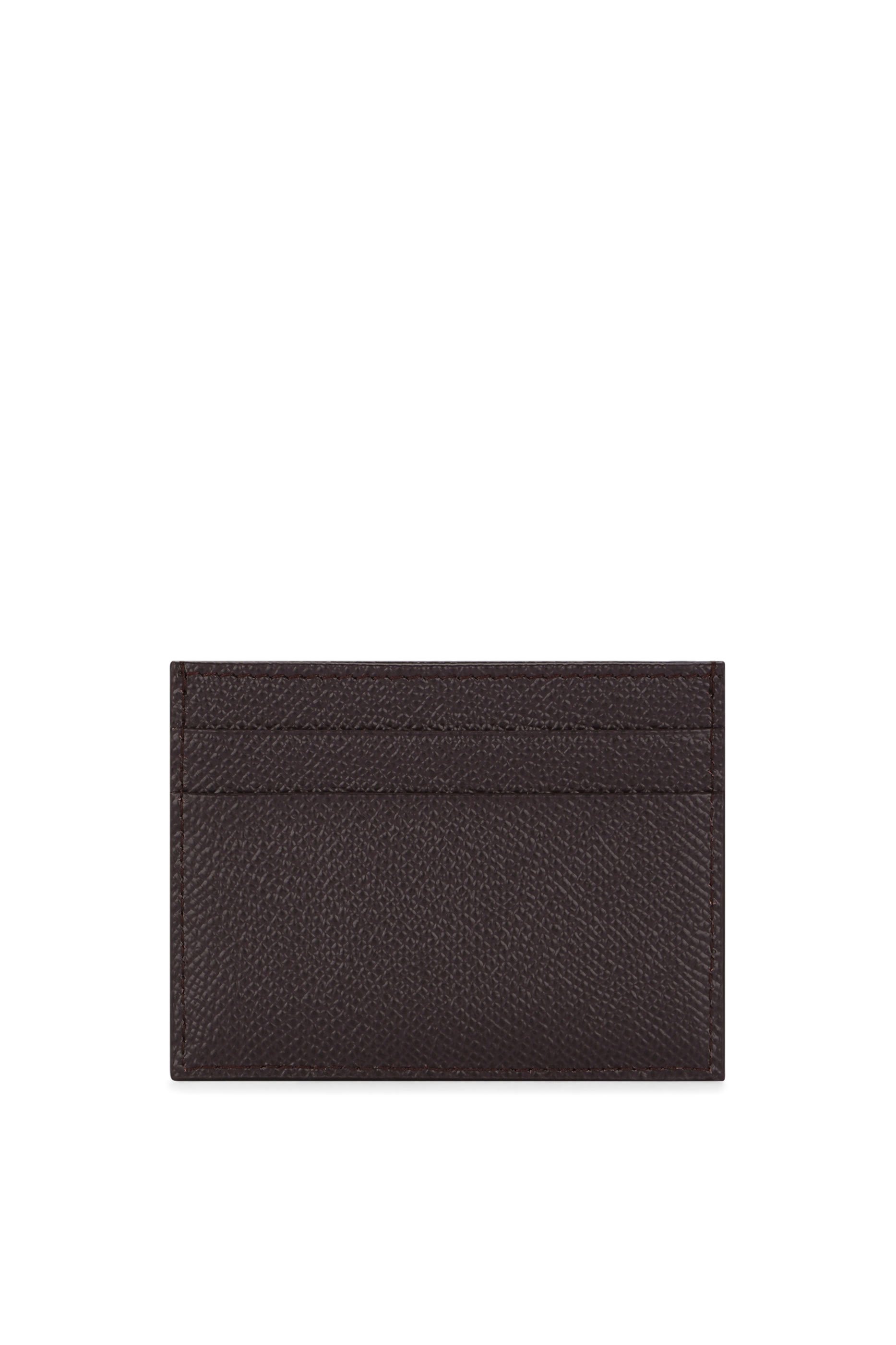 Logo Calfskin Card Holder