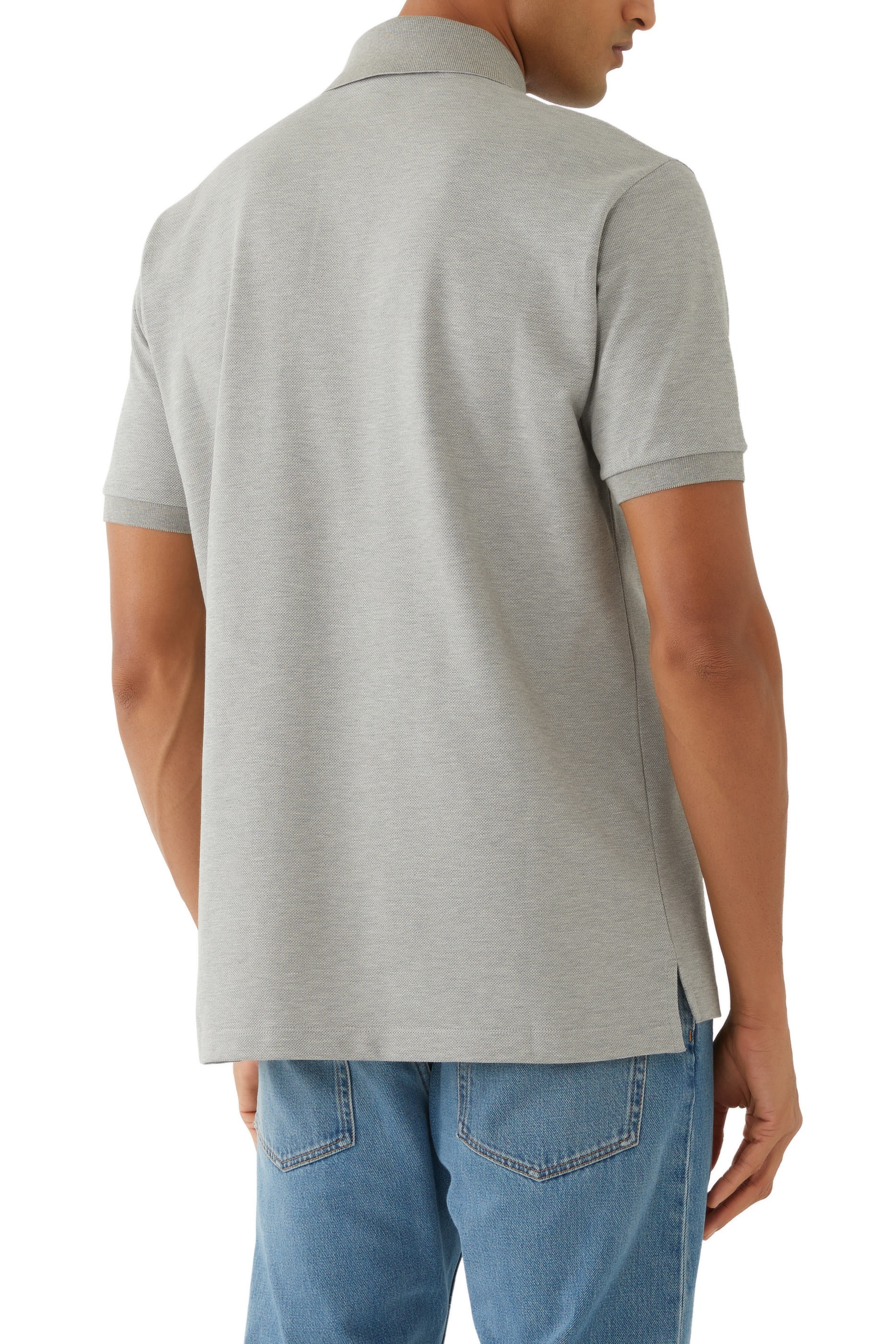 Cotton Polo Shirt with Web