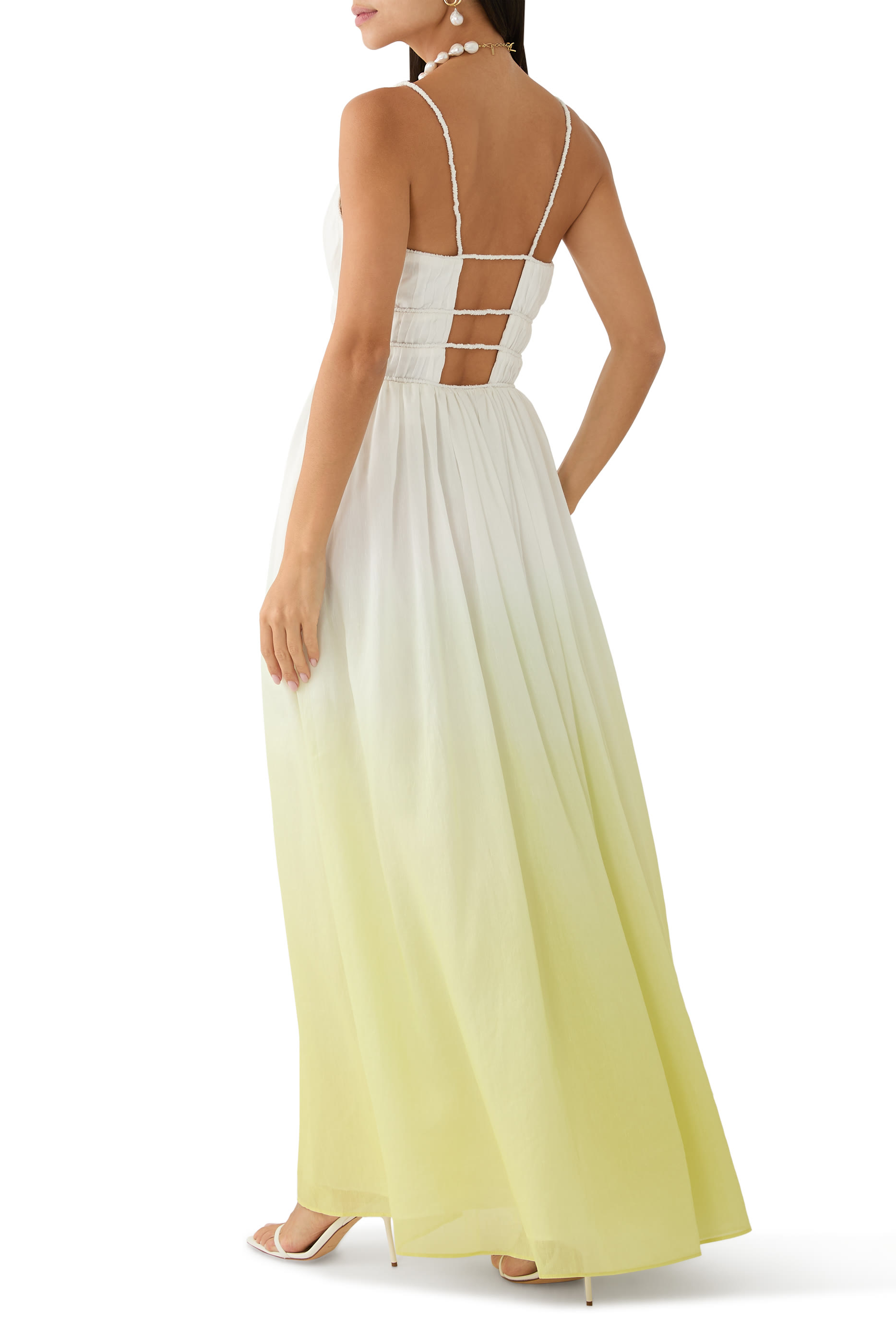 Acapella Ruched Midi Dress