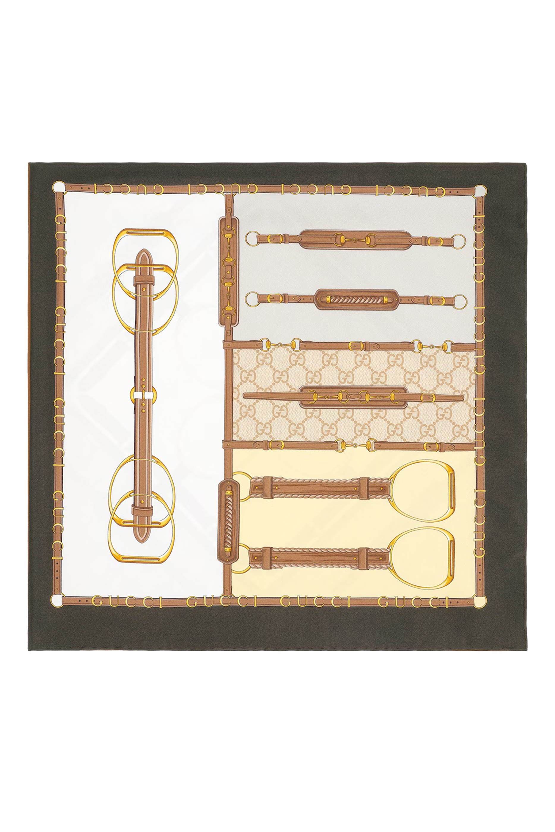 Printed Silk Carr&eacute;