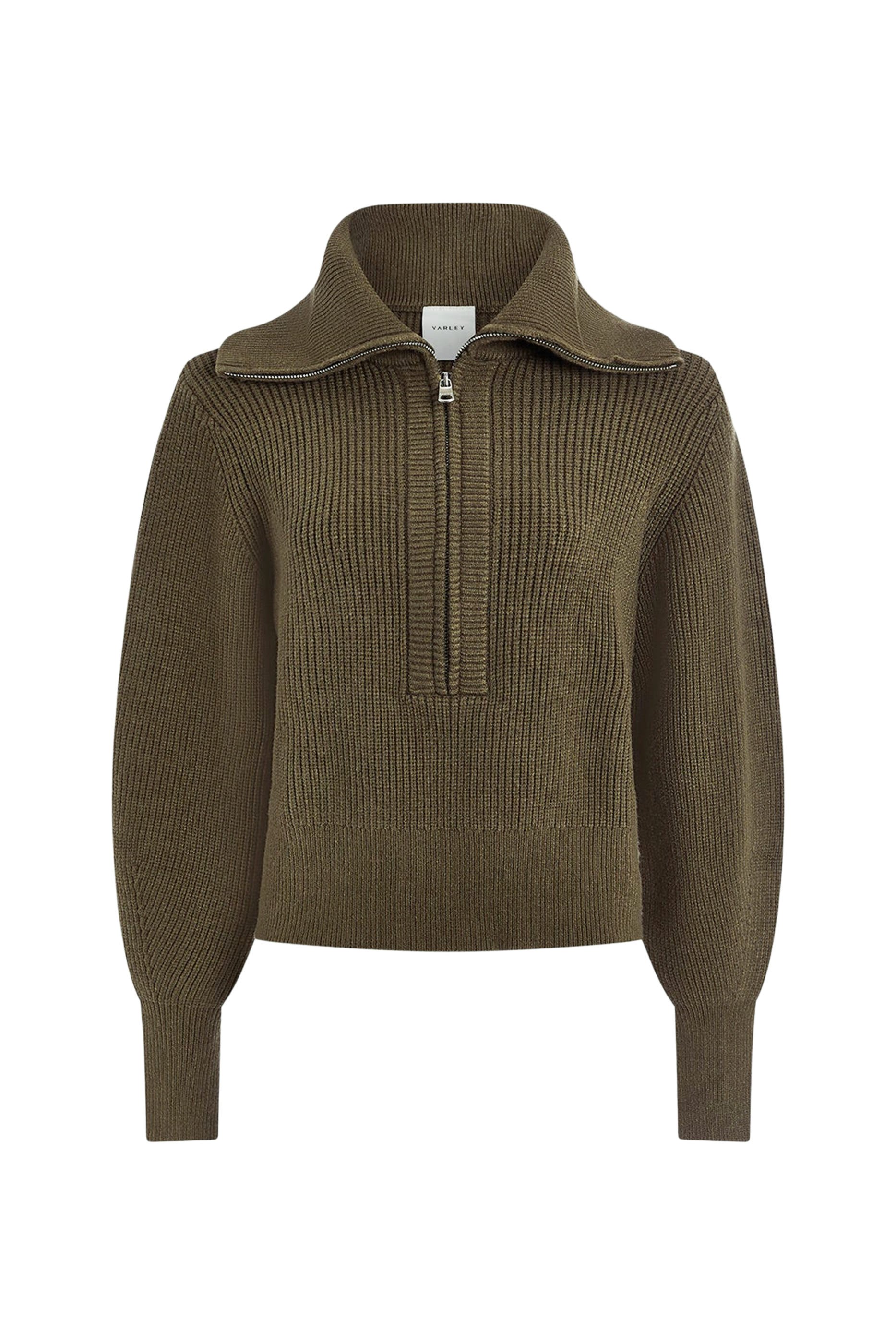  Maura Half-Zip Rib Knit 