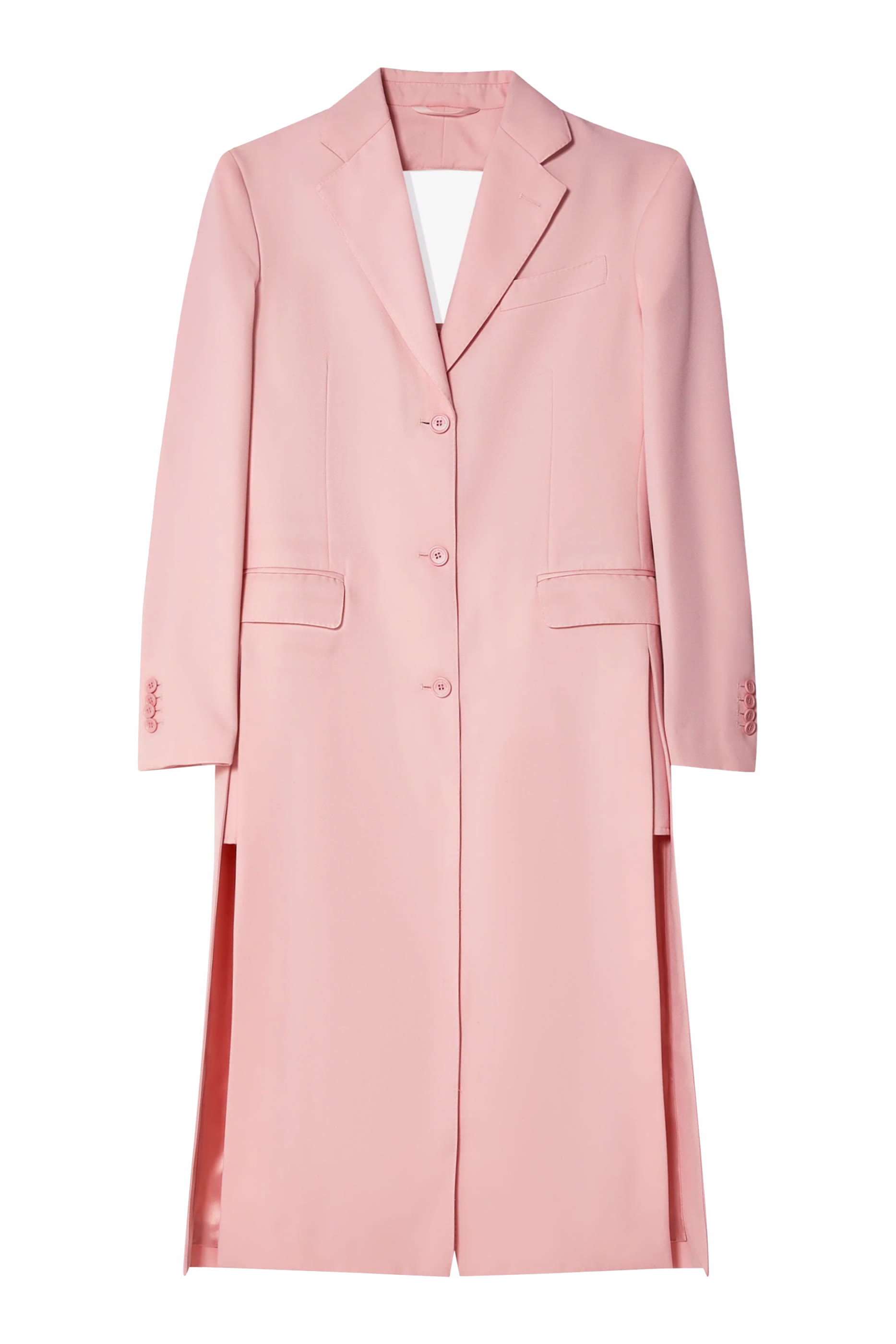  Cut-Out Bow Detail Coat
