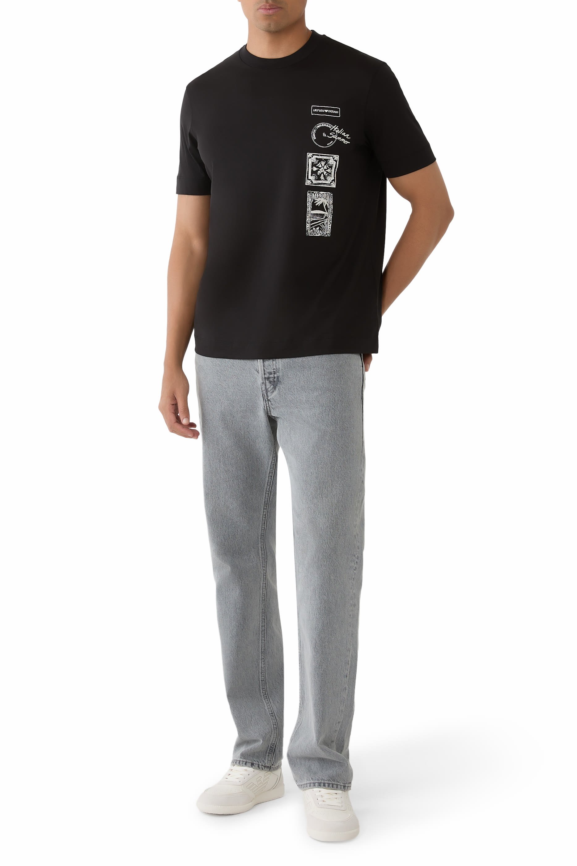  Postcard Print T-Shirt 