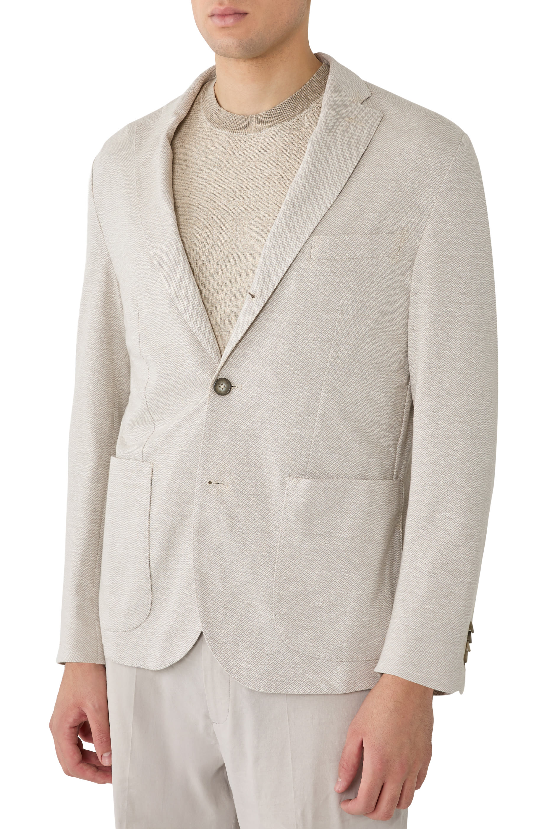 Herringbone Jersey Soft Jacket