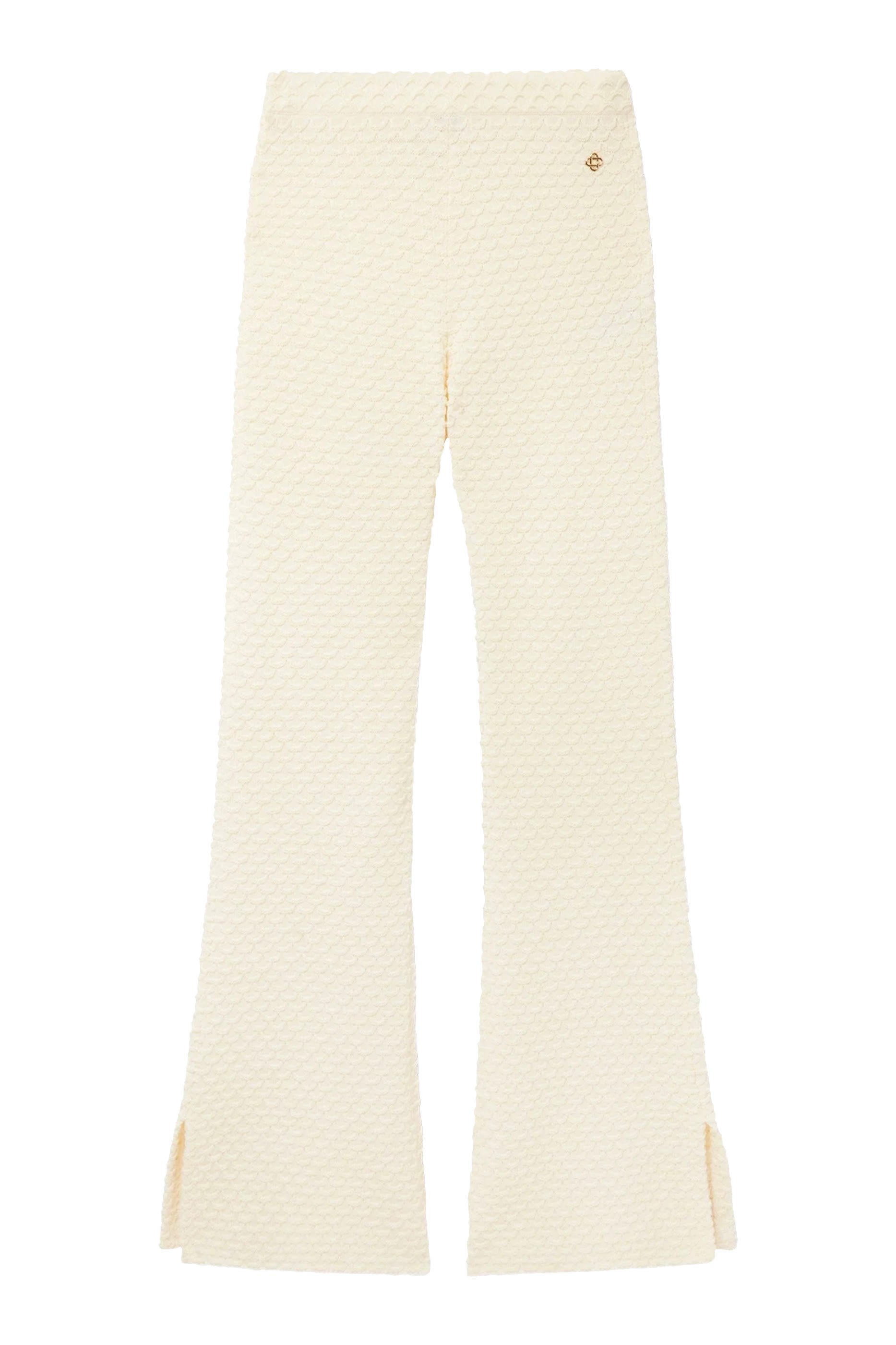 Textured Knitted Trousers
