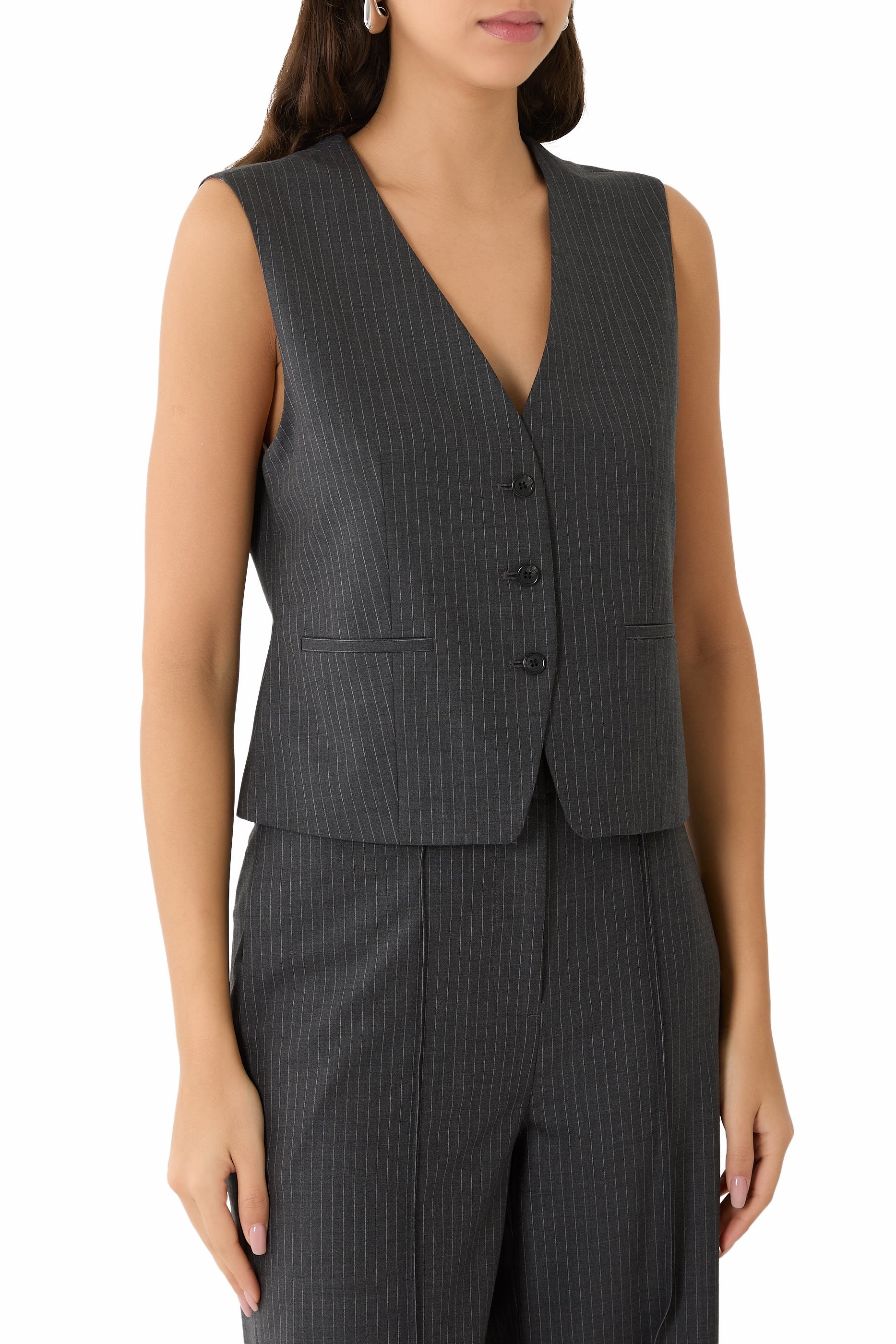 Jennifer Striped Two-in-One Blazer 