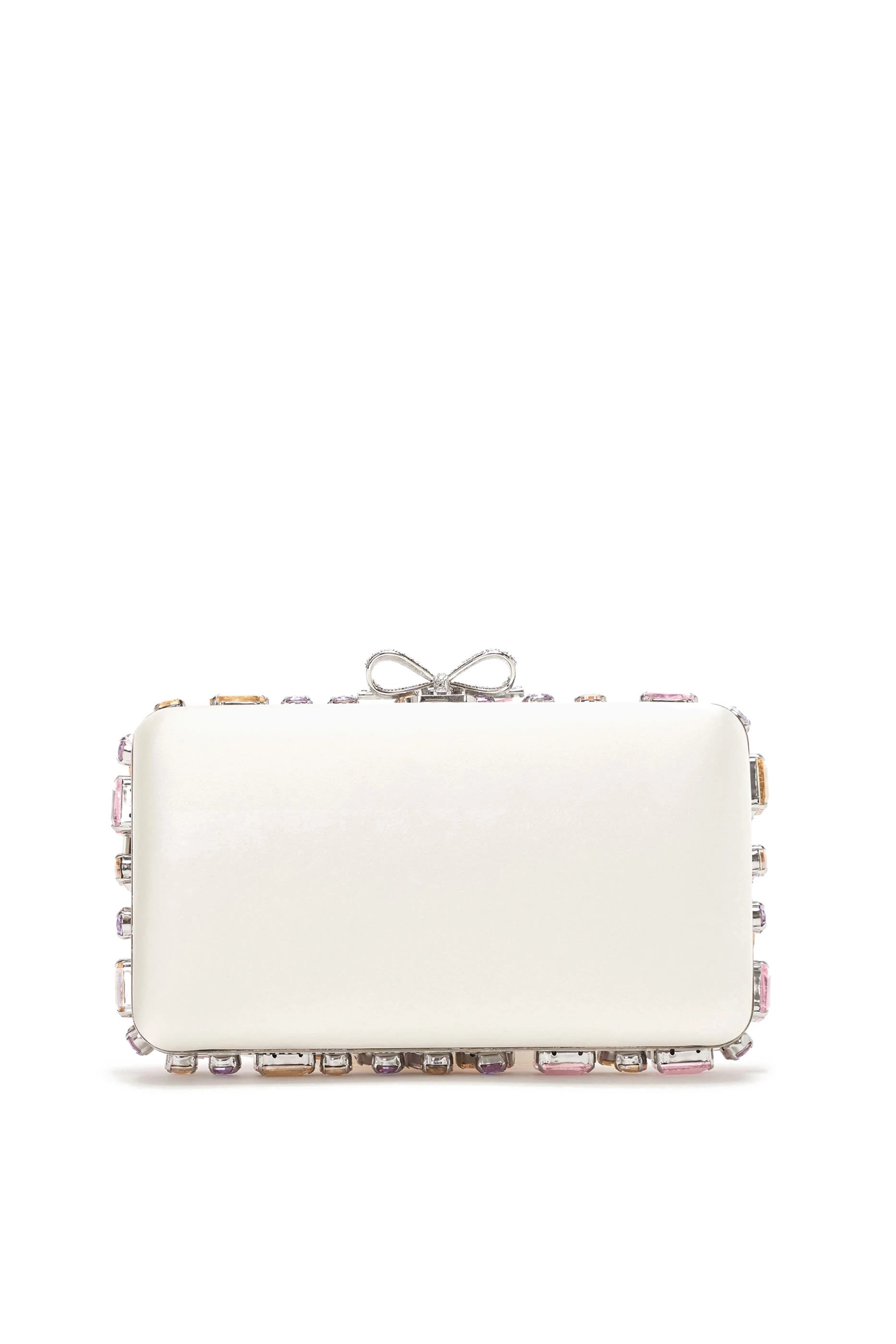 Multi Crystal Embellished Clutch Bag