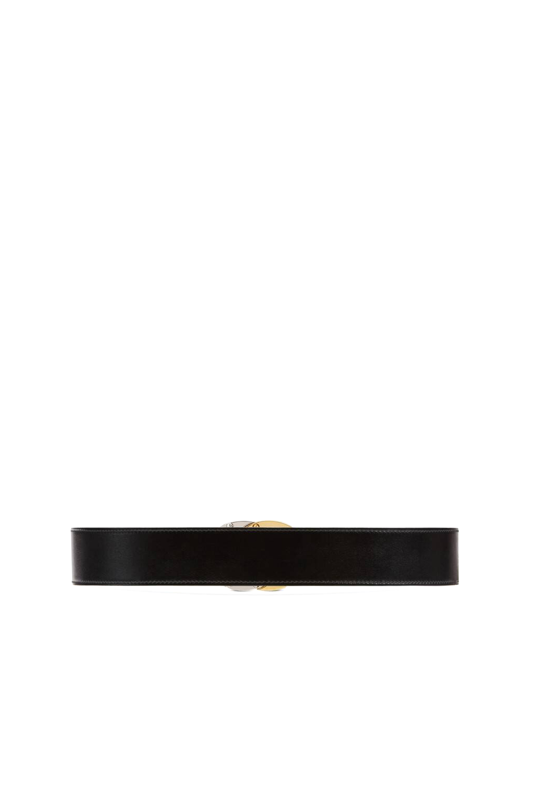 Leather Interlocking G Buckle Belt