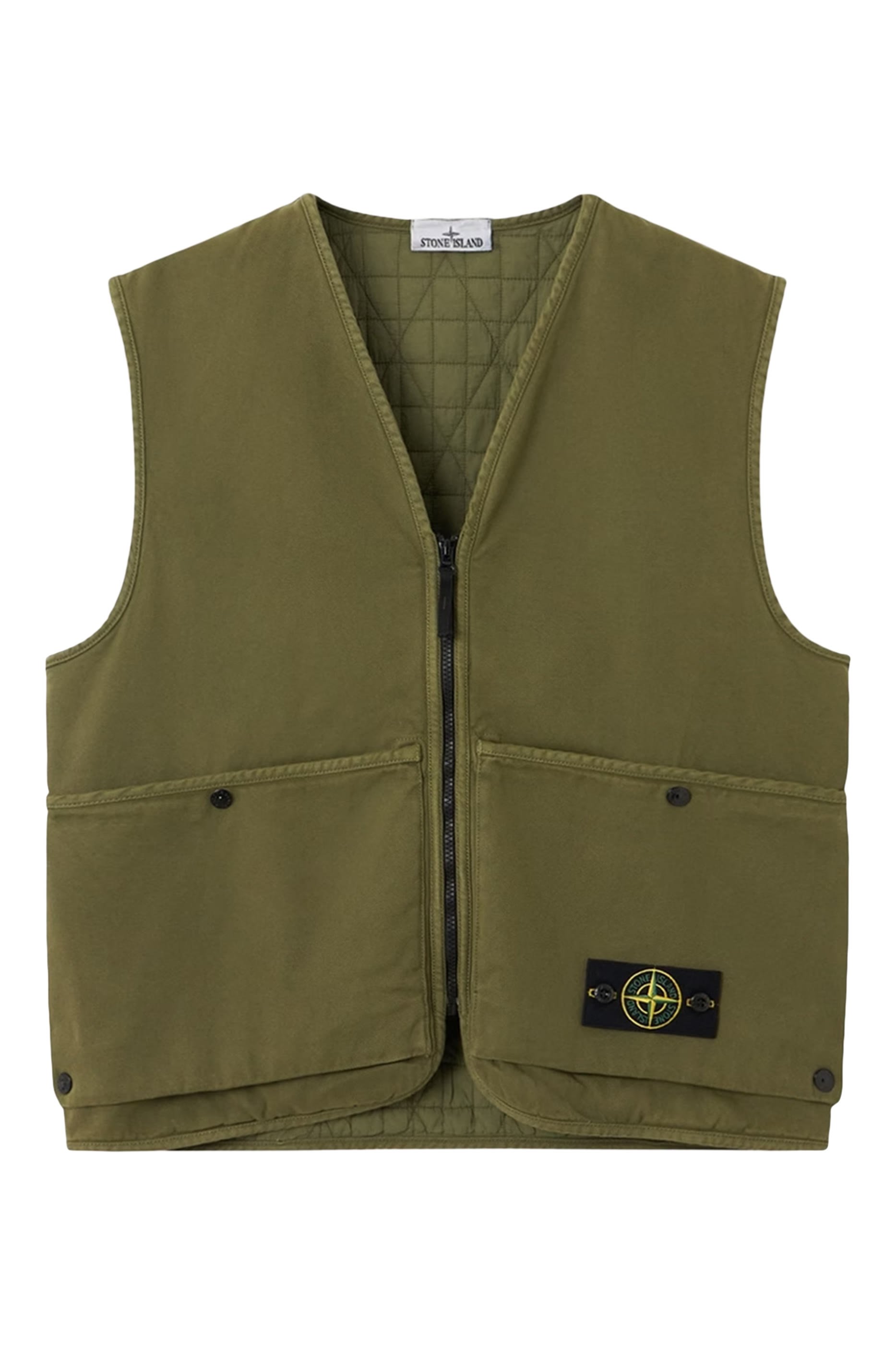 Old Effect Multiple Pockets Vest 